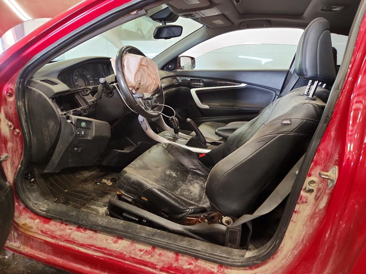 2015 Honda Accord Exl Red vin: 1HGCT1B81FA002311