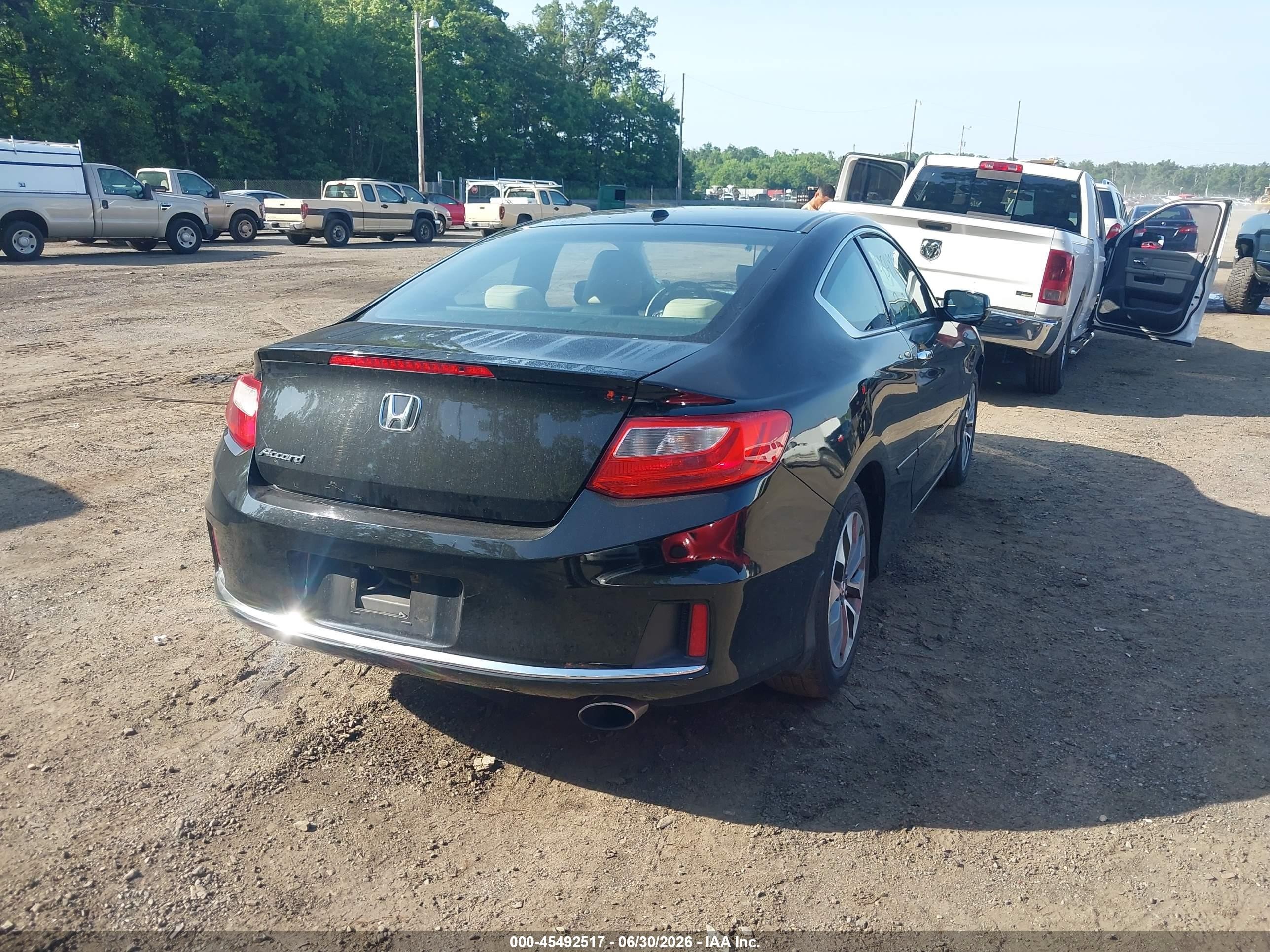 2015 Honda Accord Ex-l Black vin: 1HGCT1B81FA002826