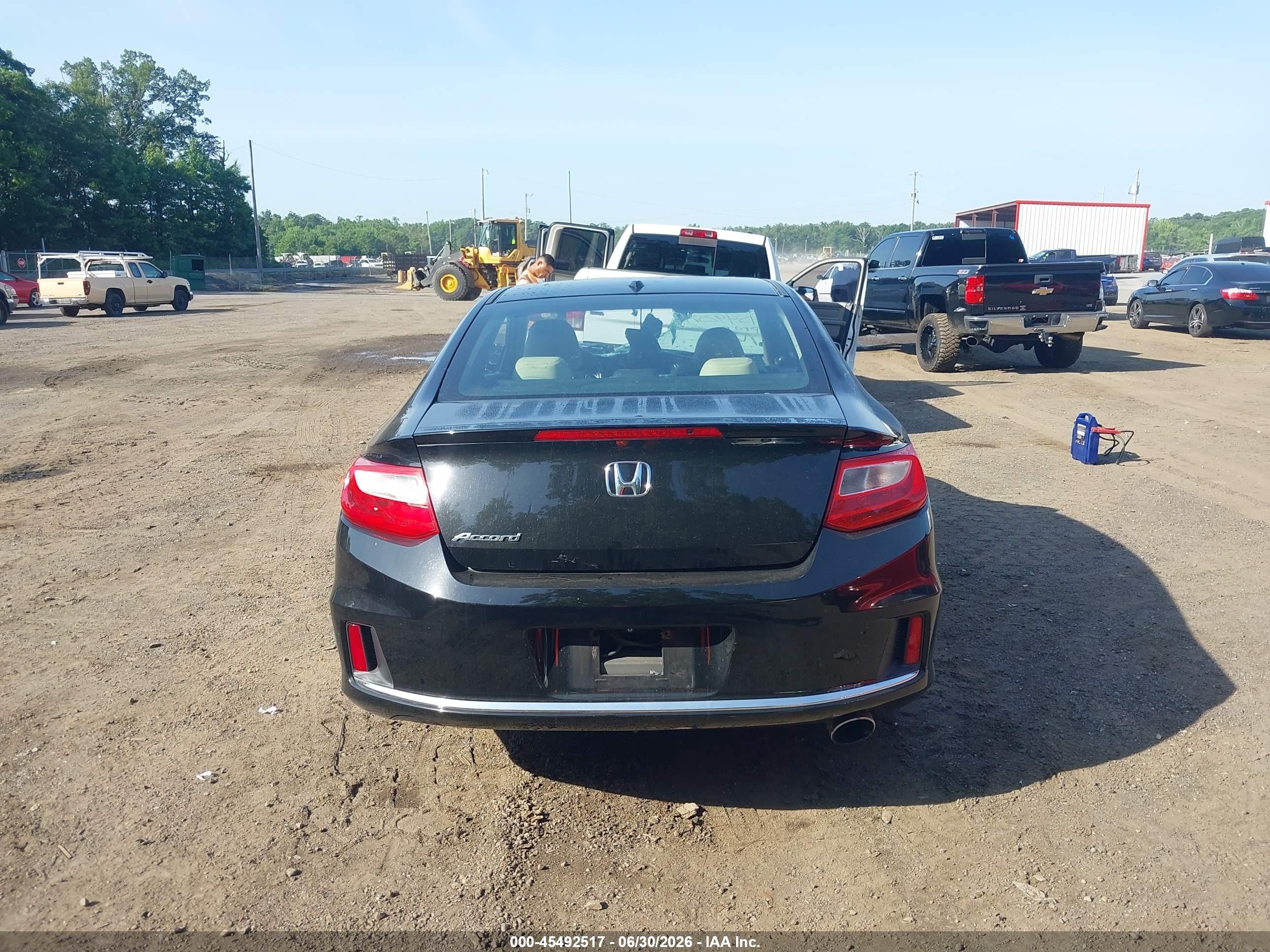2015 Honda Accord Ex-l Black vin: 1HGCT1B81FA002826