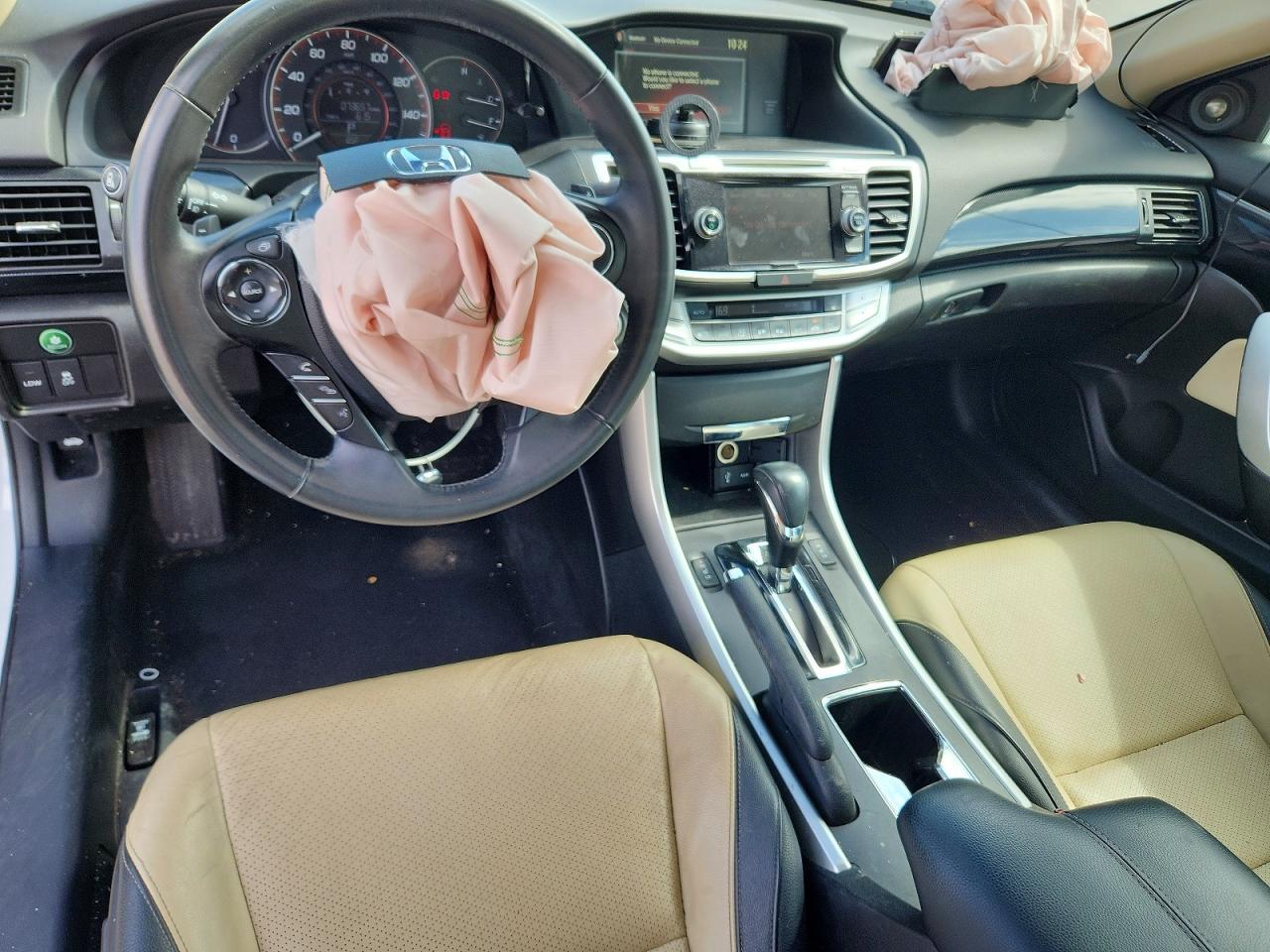 2015 Honda Accord Exl Белый vin: 1HGCT1B81FA012076