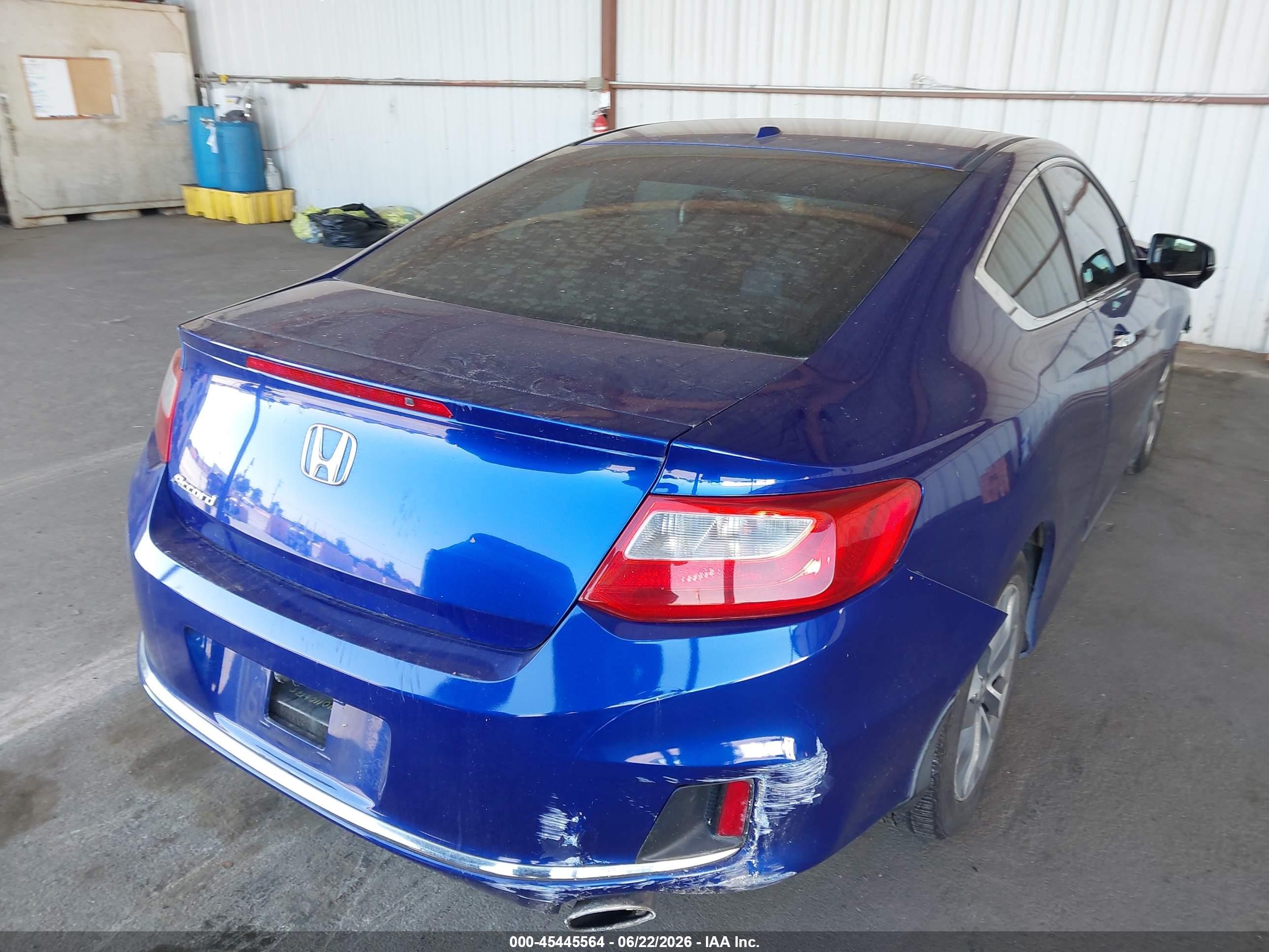 2013 Honda Accord Ex-l Blue vin: 1HGCT1B82DA000340