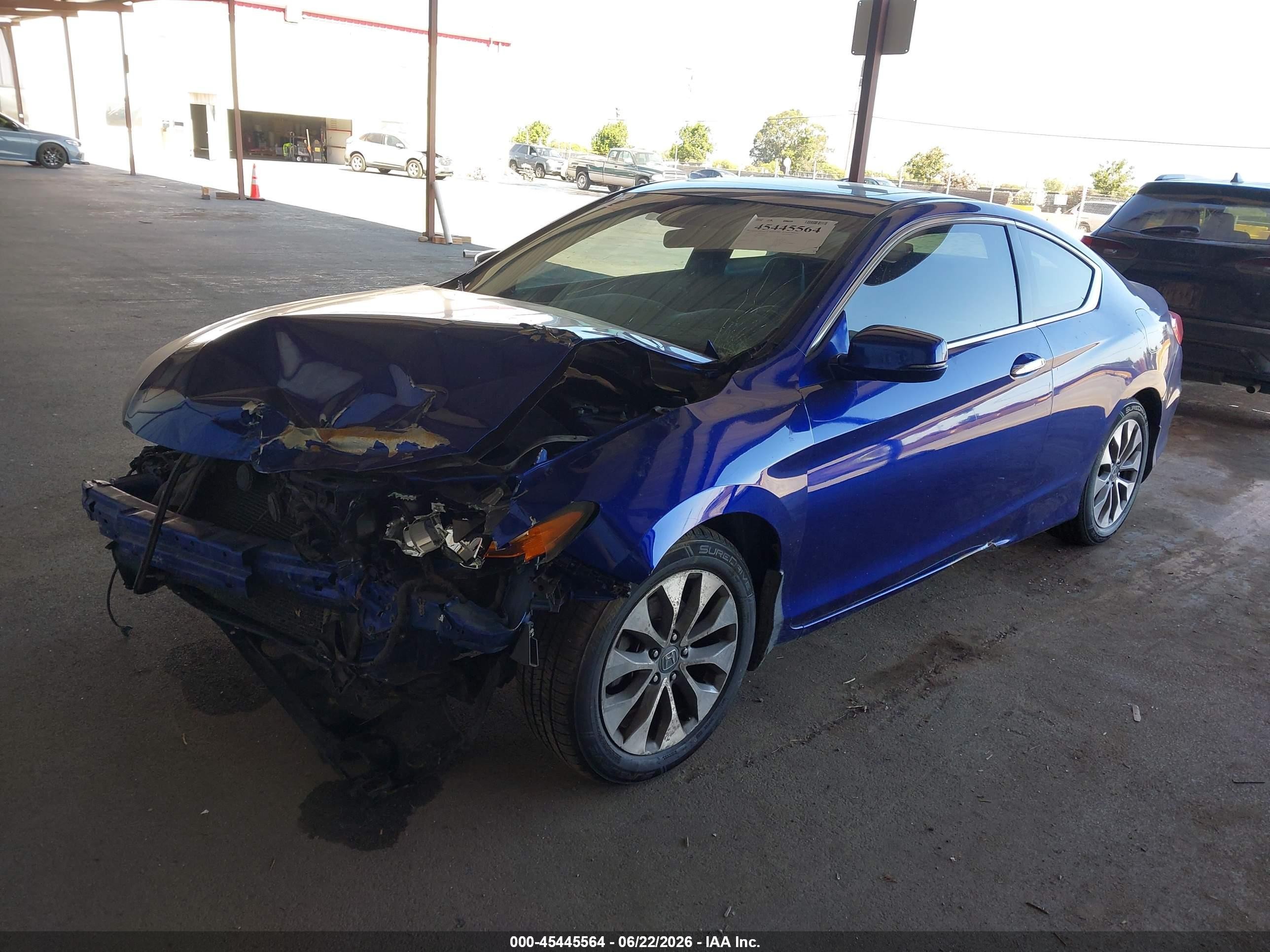 2013 Honda Accord Ex-l Blue vin: 1HGCT1B82DA000340
