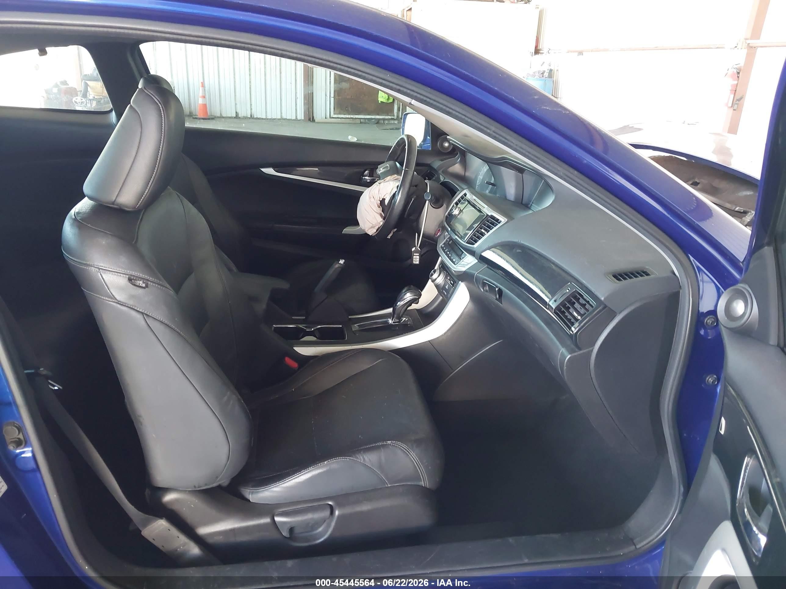 2013 Honda Accord Ex-l Blue vin: 1HGCT1B82DA000340
