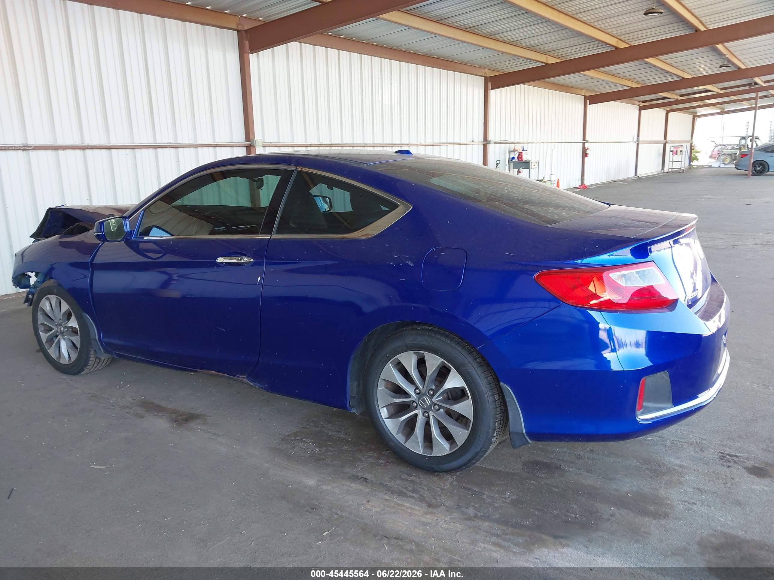 2013 Honda Accord Ex-l Blue vin: 1HGCT1B82DA000340