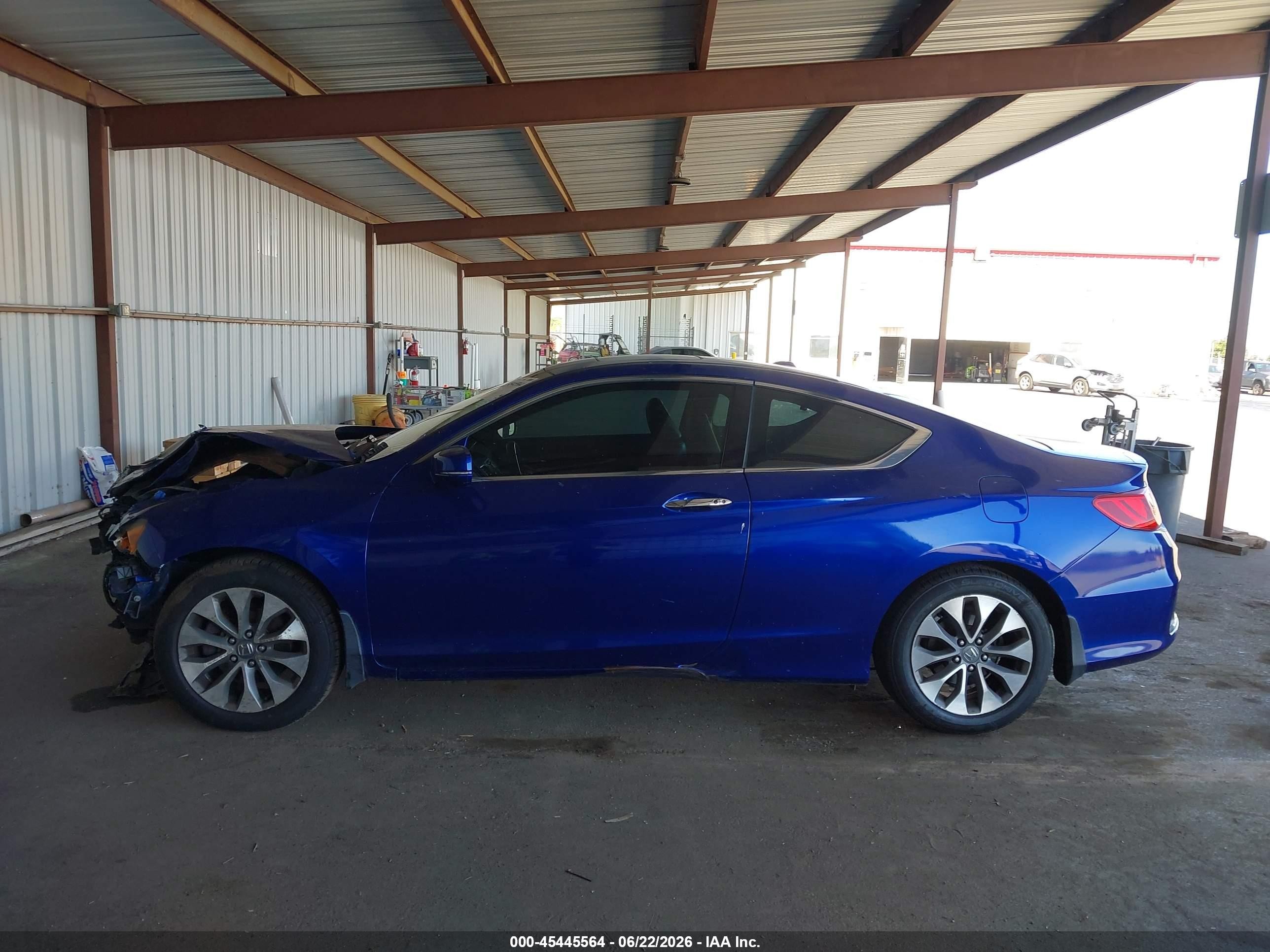 2013 Honda Accord Ex-l Blue vin: 1HGCT1B82DA000340