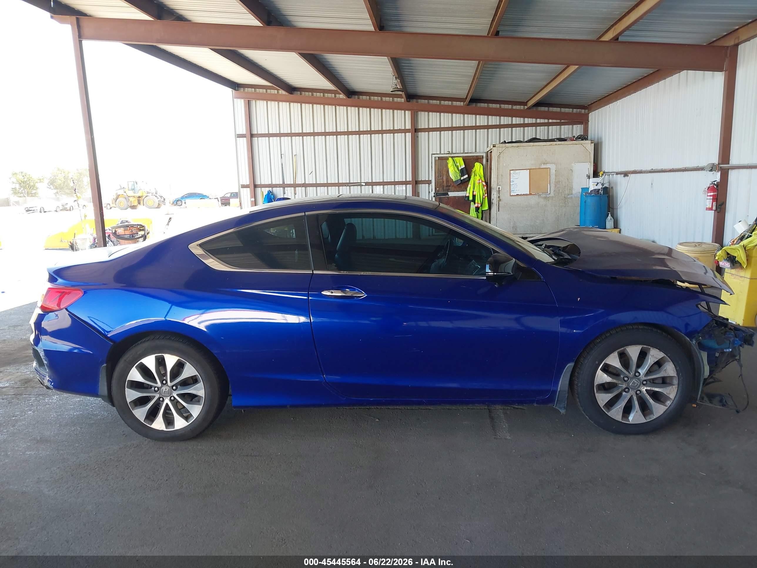2013 Honda Accord Ex-l Blue vin: 1HGCT1B82DA000340