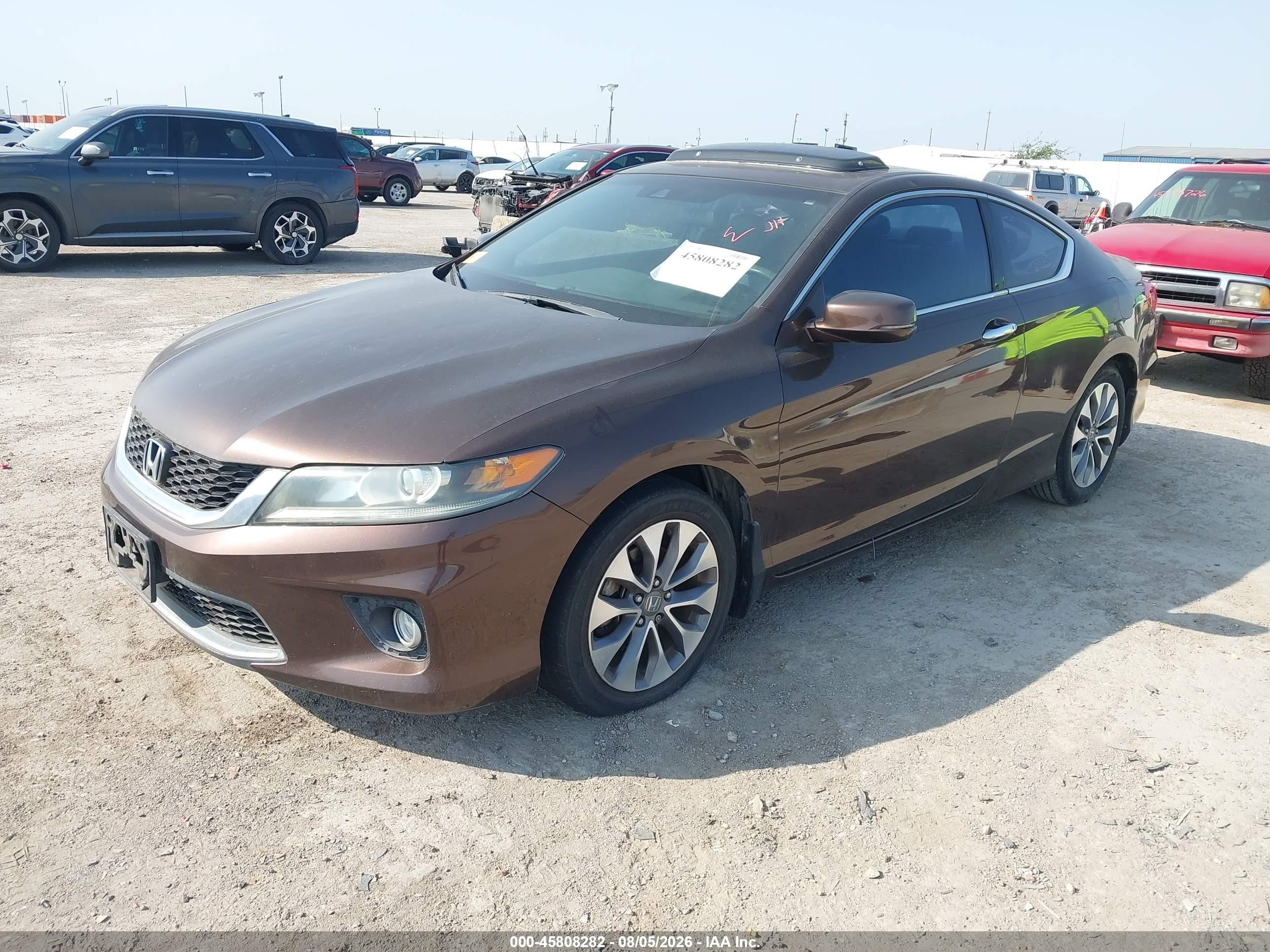 2013 Honda Accord Ex-l Brown vin: 1HGCT1B82DA001231