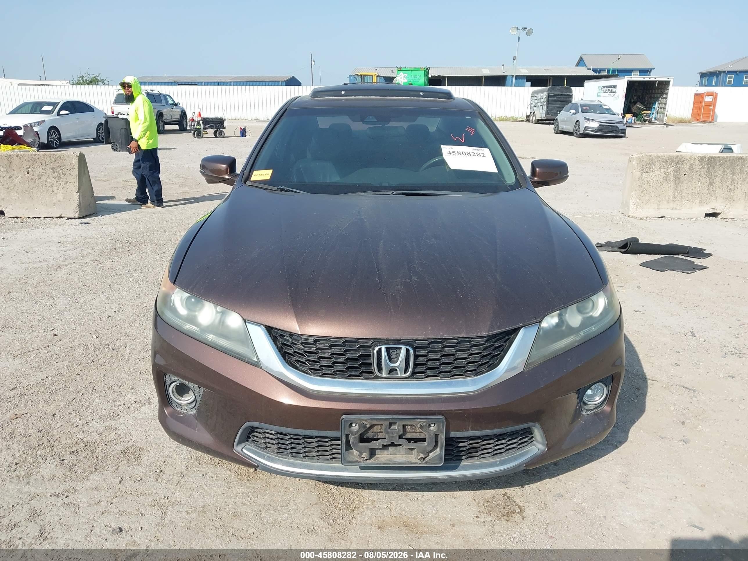 2013 Honda Accord Ex-l Brown vin: 1HGCT1B82DA001231