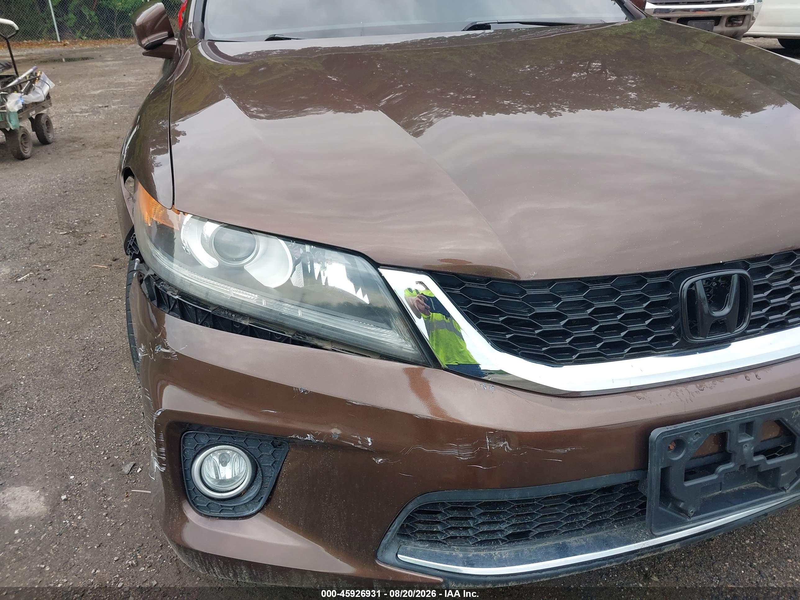 2013 Honda Accord Ex-l Коричневый vin: 1HGCT1B82DA007417