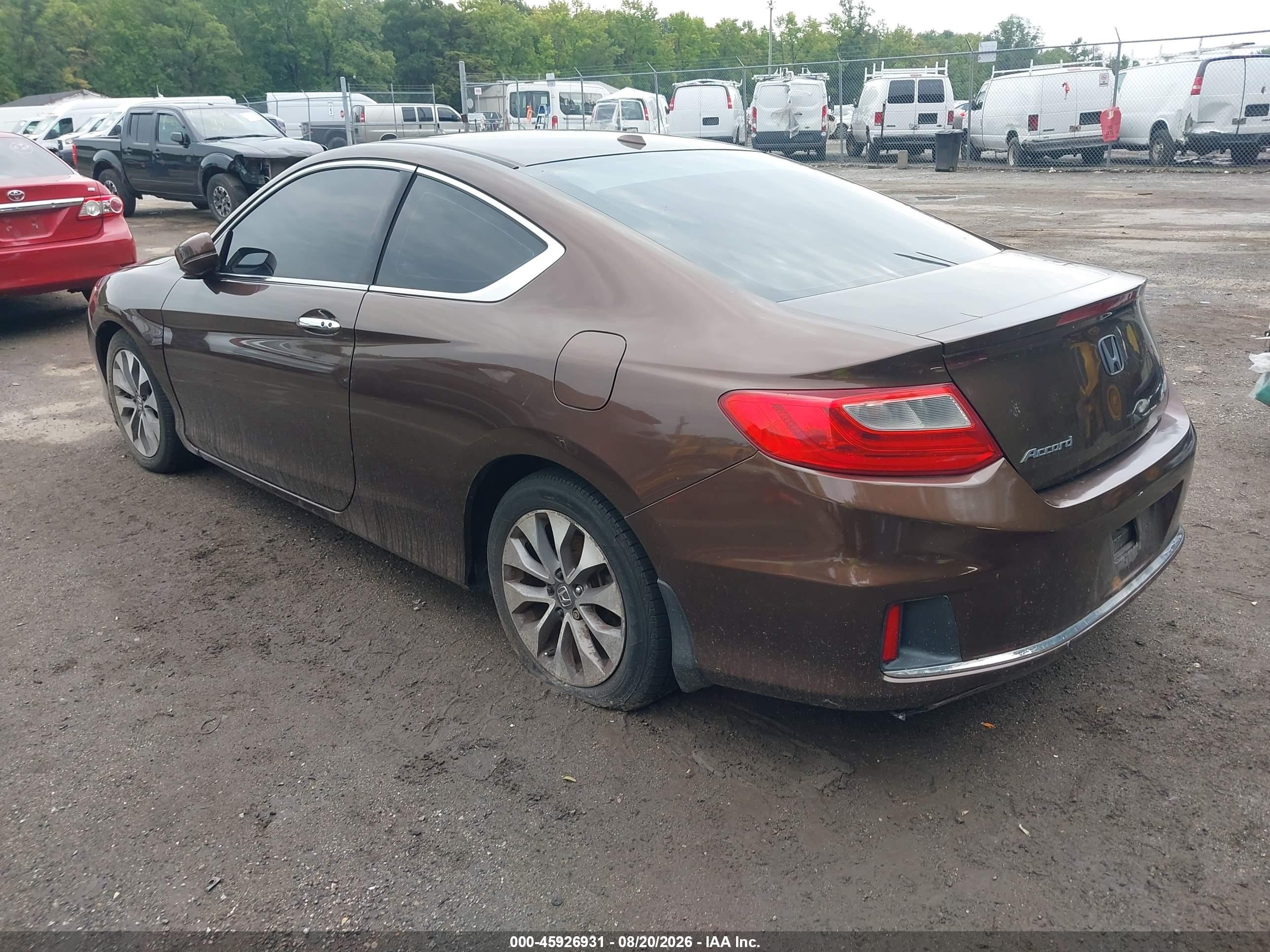 2013 Honda Accord Ex-l Коричневый vin: 1HGCT1B82DA007417
