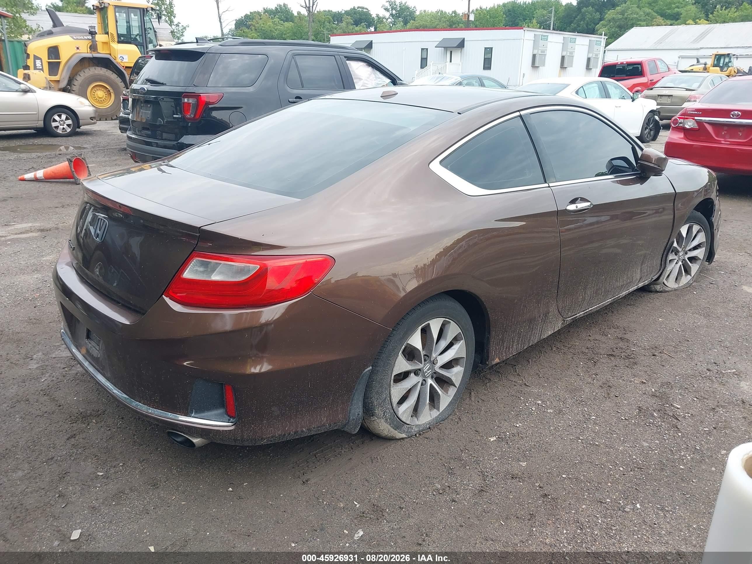 2013 Honda Accord Ex-l Коричневый vin: 1HGCT1B82DA007417