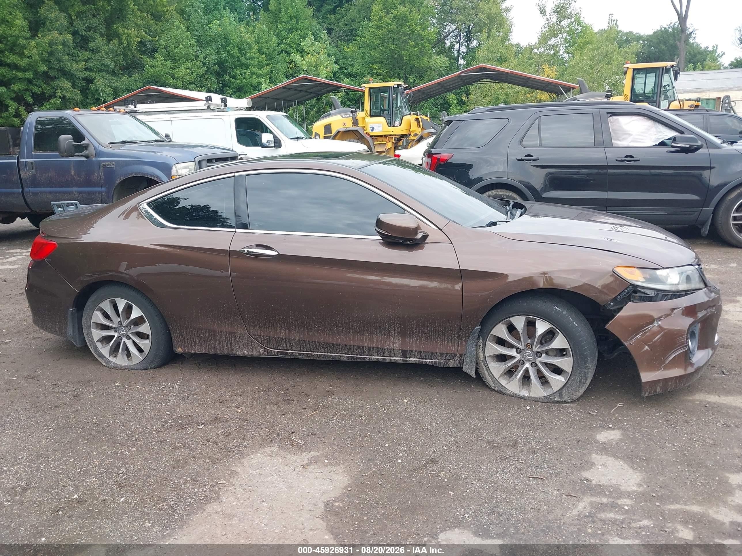2013 Honda Accord Ex-l Коричневый vin: 1HGCT1B82DA007417