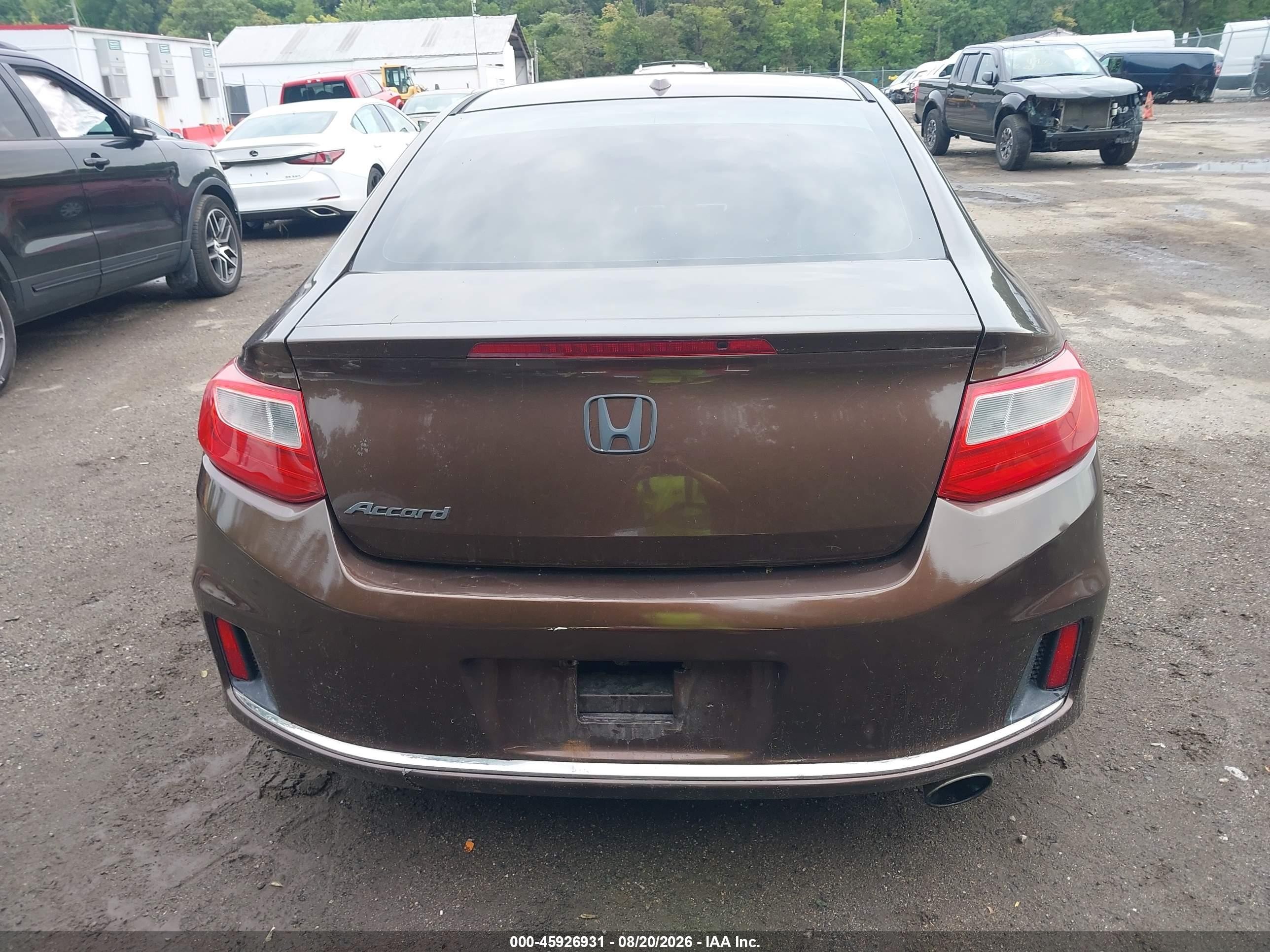 2013 Honda Accord Ex-l Коричневый vin: 1HGCT1B82DA007417