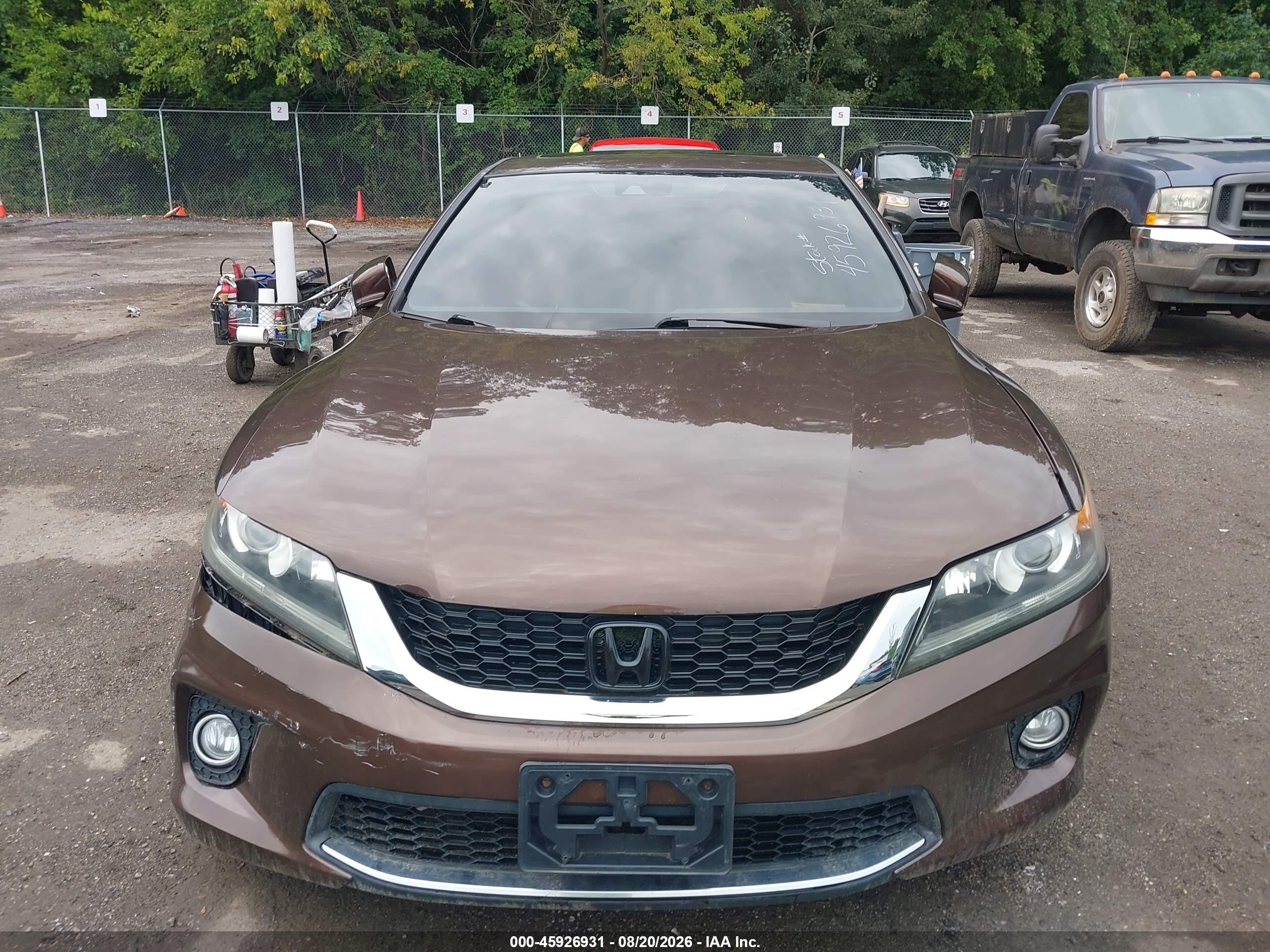 2013 Honda Accord Ex-l Коричневый vin: 1HGCT1B82DA007417