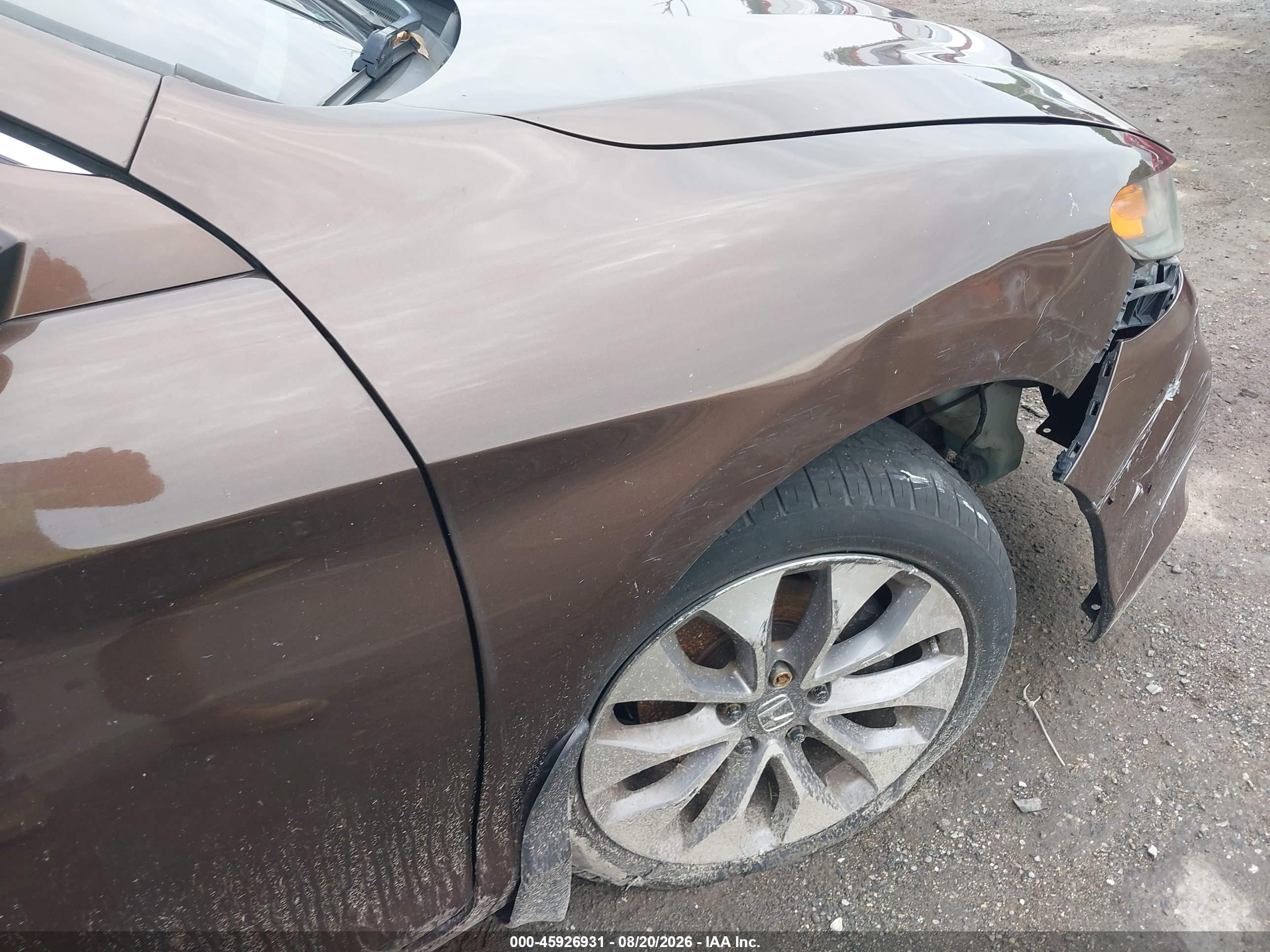 2013 Honda Accord Ex-l Коричневый vin: 1HGCT1B82DA007417