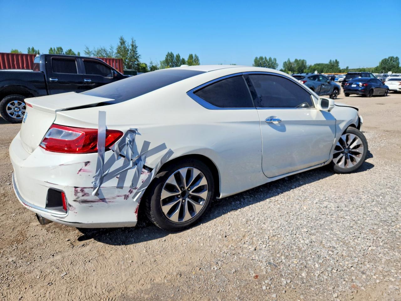 2013 Honda Accord Exl White vin: 1HGCT1B82DA800782