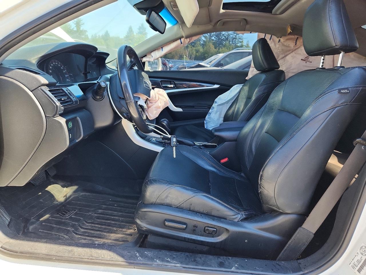 2013 Honda Accord Exl White vin: 1HGCT1B82DA800782