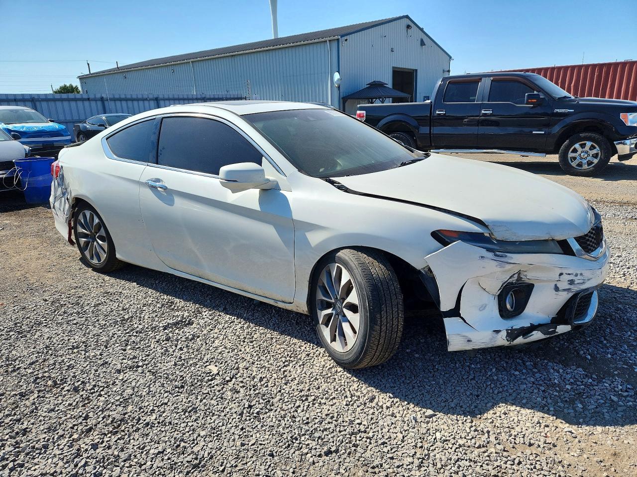 2013 Honda Accord Exl White vin: 1HGCT1B82DA800782