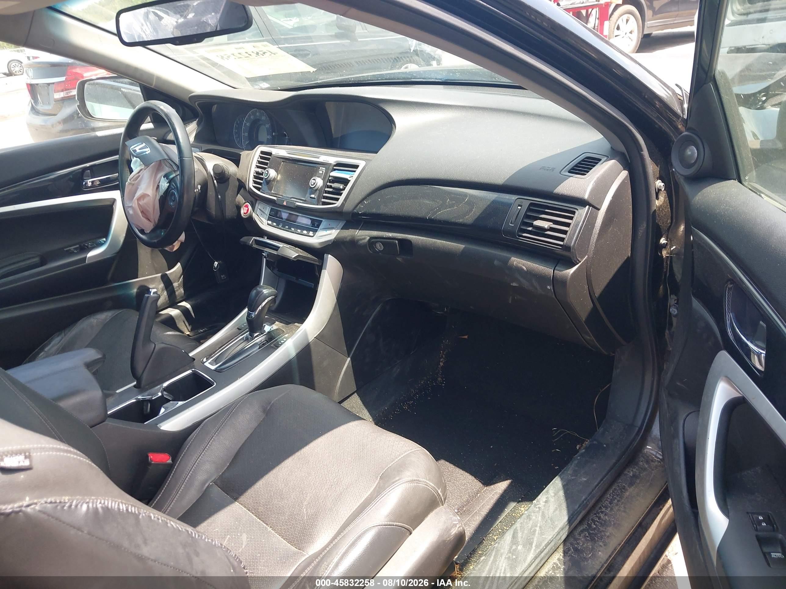 2015 Honda Accord Ex-l Черный vin: 1HGCT1B82FA001393