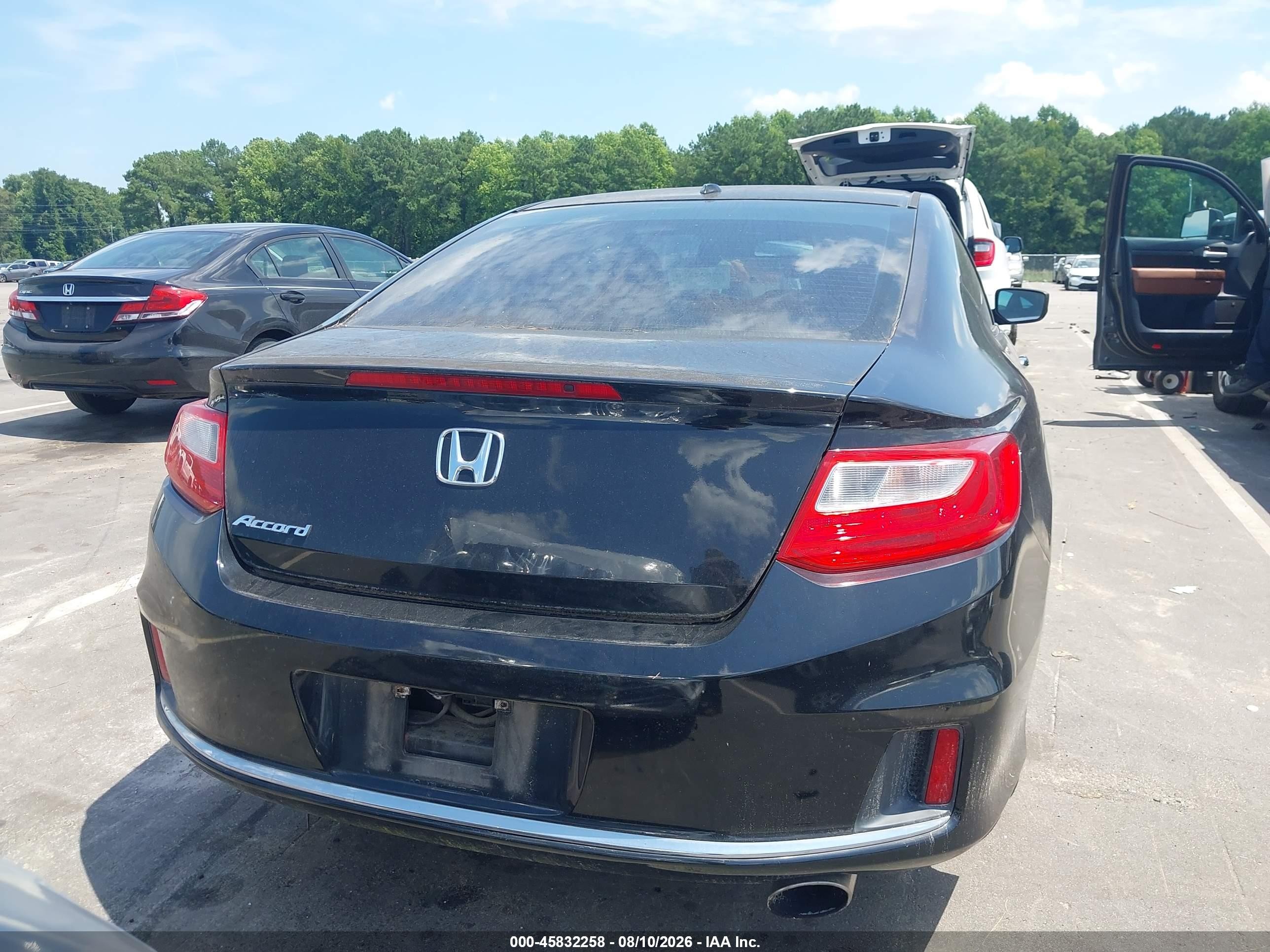 2015 Honda Accord Ex-l Черный vin: 1HGCT1B82FA001393