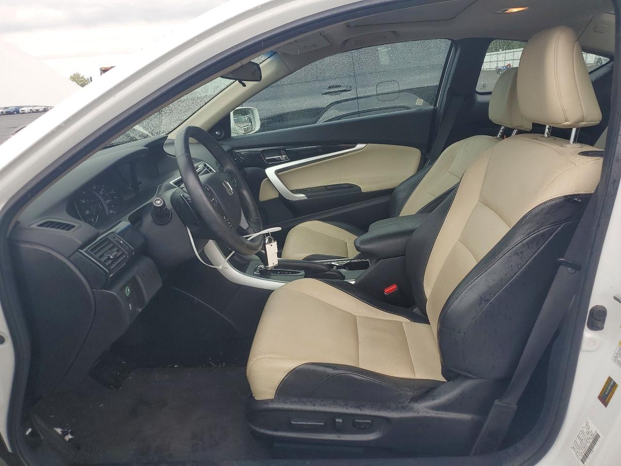 2013 Honda Accord Exl White vin: 1HGCT1B83DA001335