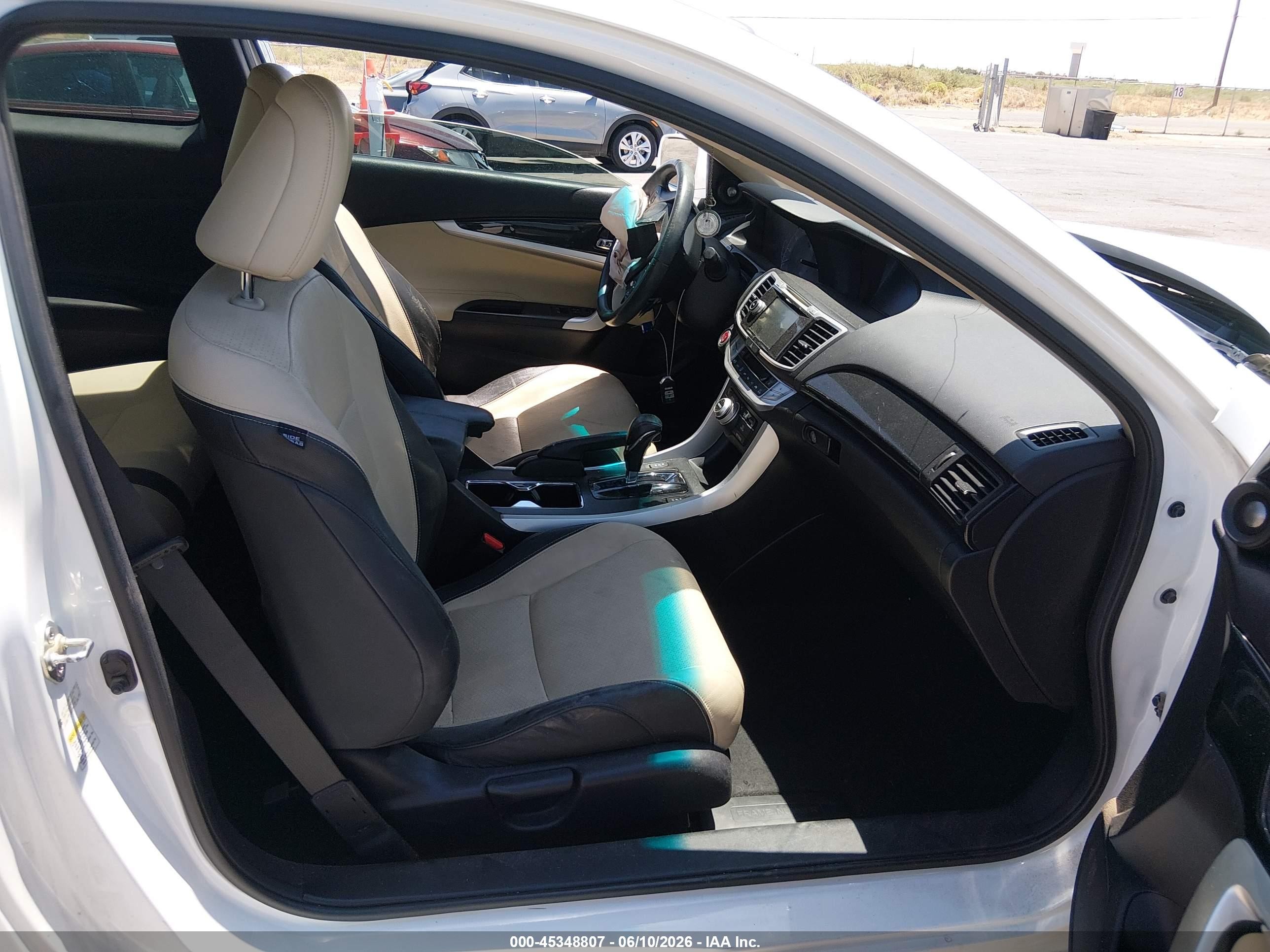 2013 Honda Accord Ex-l White vin: 1HGCT1B83DA005675