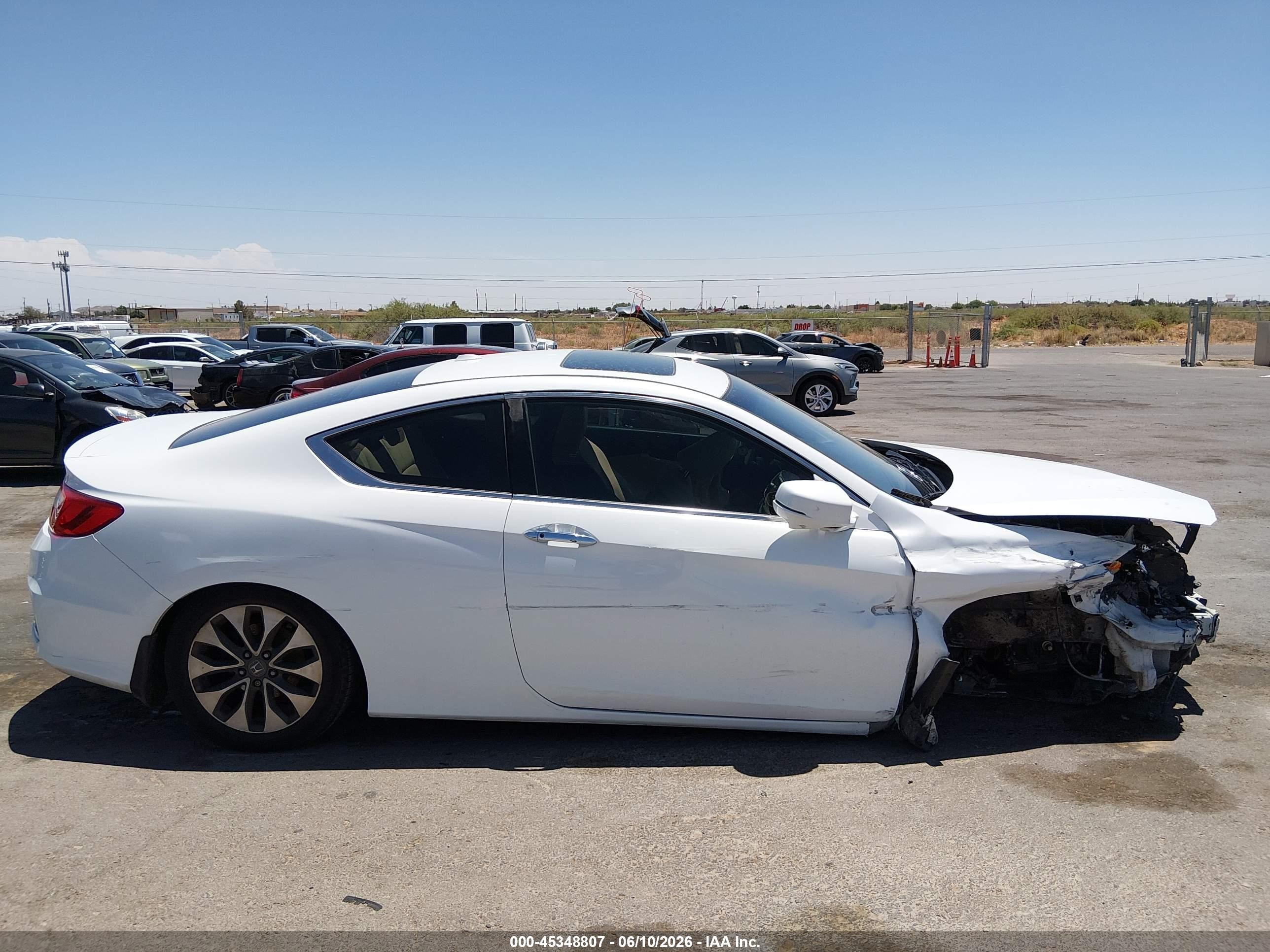 2013 Honda Accord Ex-l White vin: 1HGCT1B83DA005675