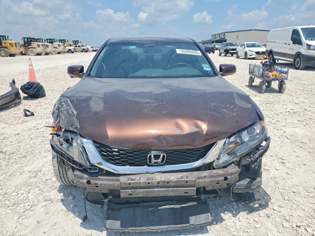 2013 Honda Accord Exl Brown vin: 1HGCT1B83DA019253