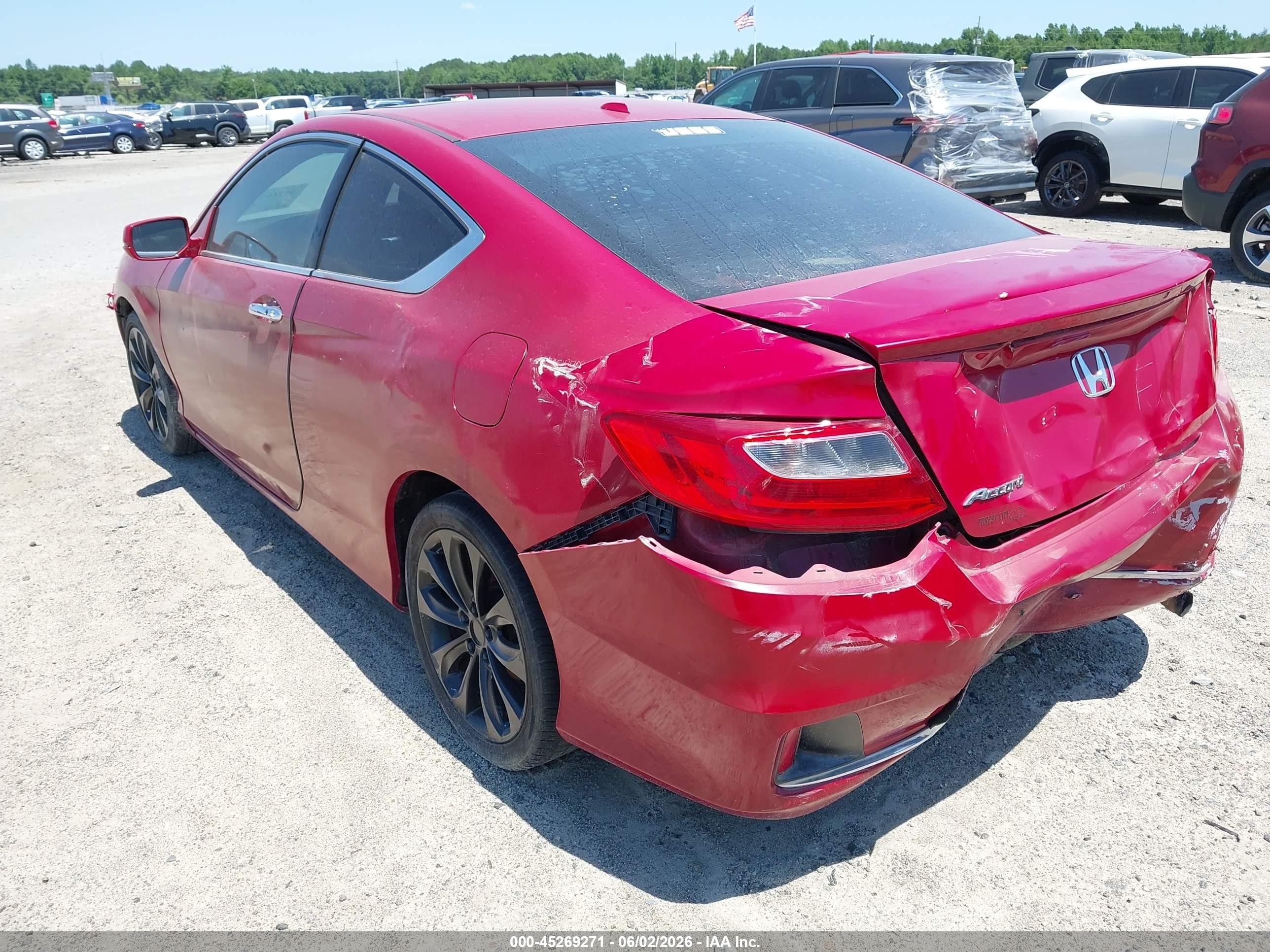 2013 Honda Accord Ex-l Red vin: 1HGCT1B83DA023853