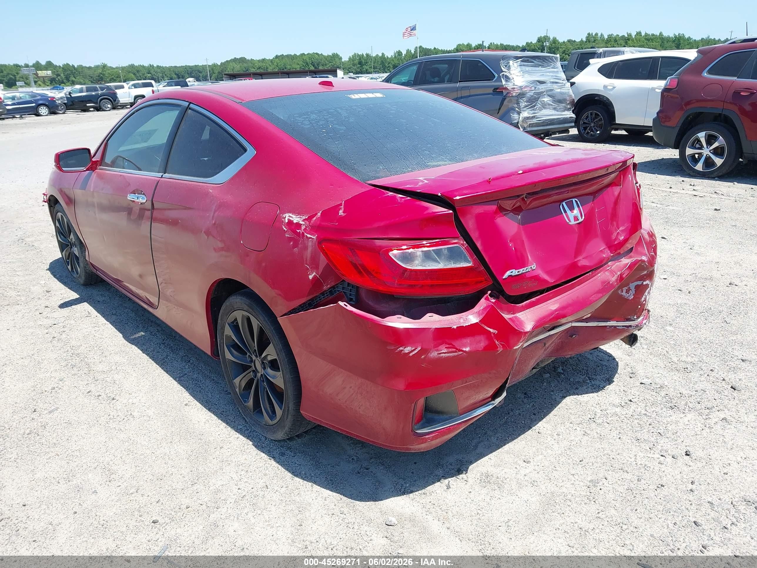 2013 Honda Accord Ex-l Red vin: 1HGCT1B83DA023853