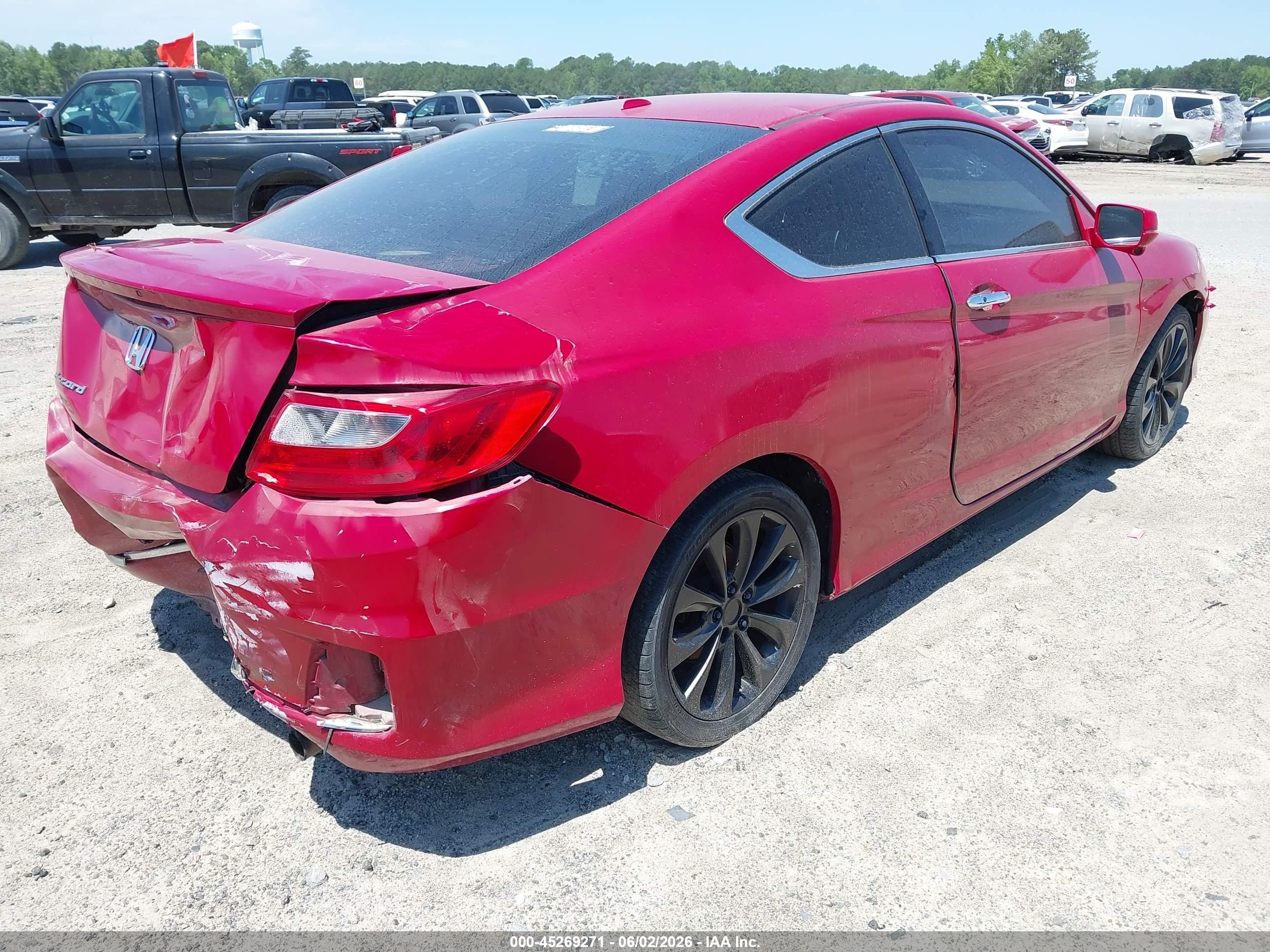 2013 Honda Accord Ex-l Red vin: 1HGCT1B83DA023853