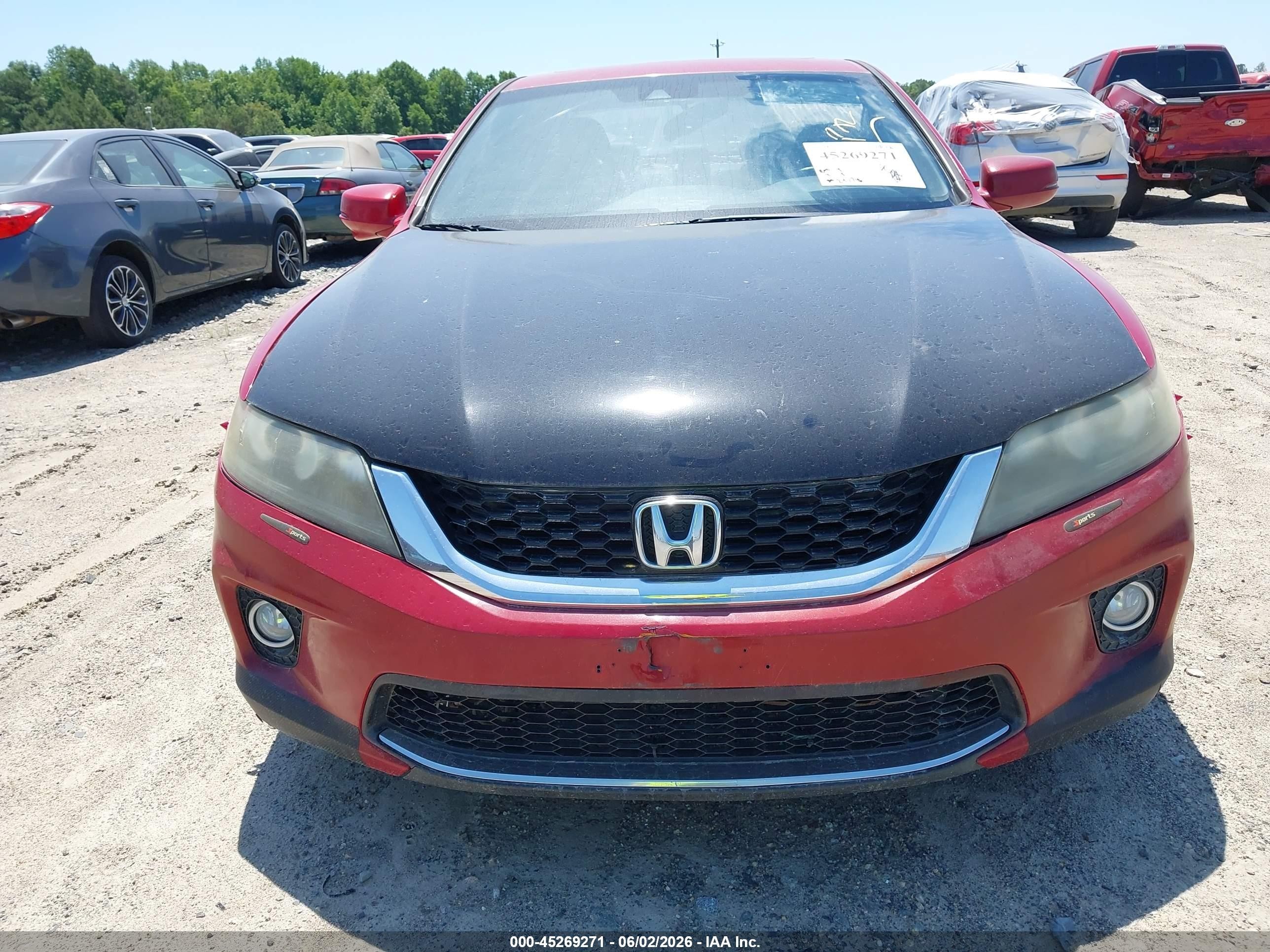 2013 Honda Accord Ex-l Red vin: 1HGCT1B83DA023853