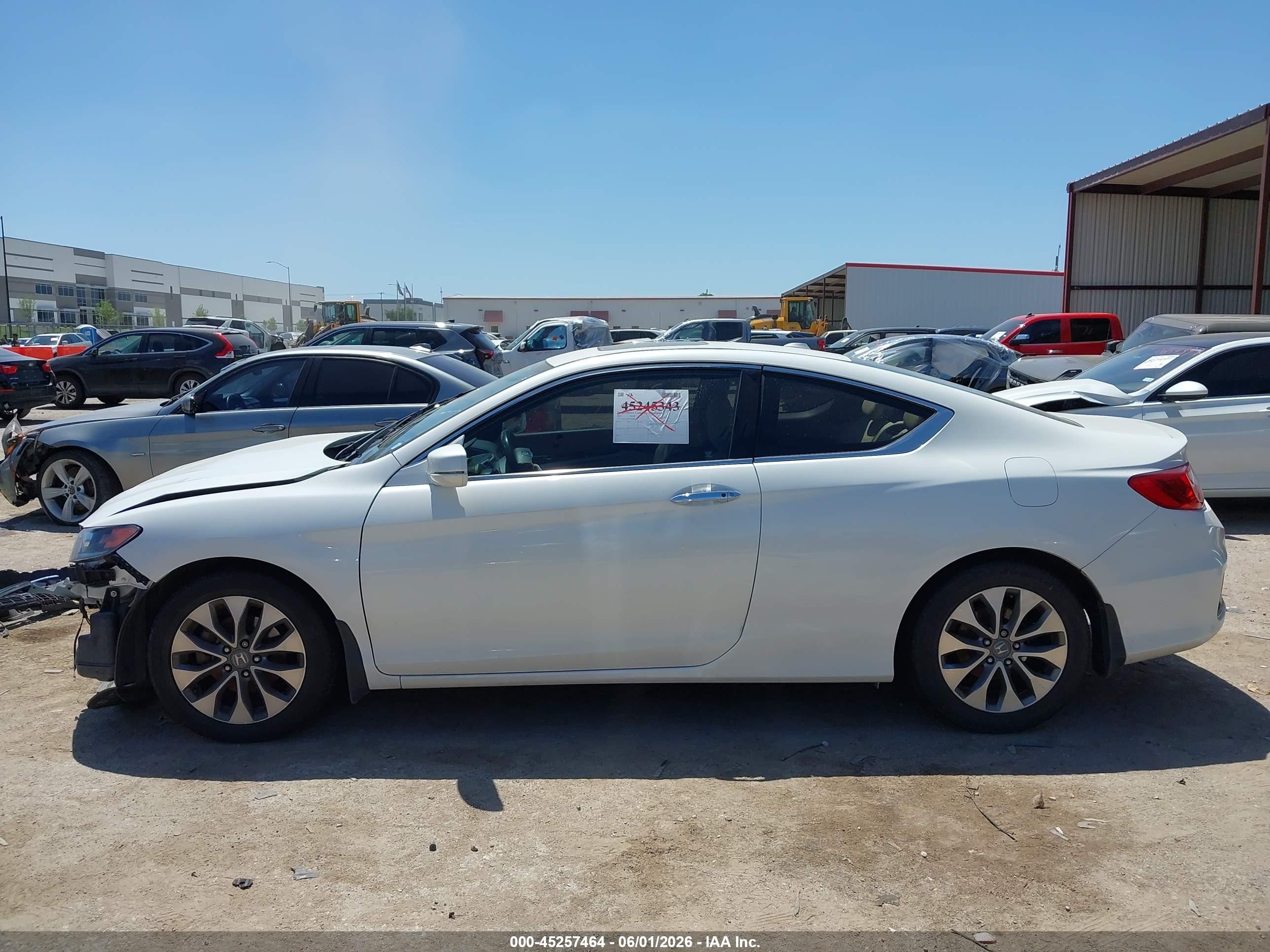 2014 Honda Accord Ex-l White vin: 1HGCT1B83EA002678