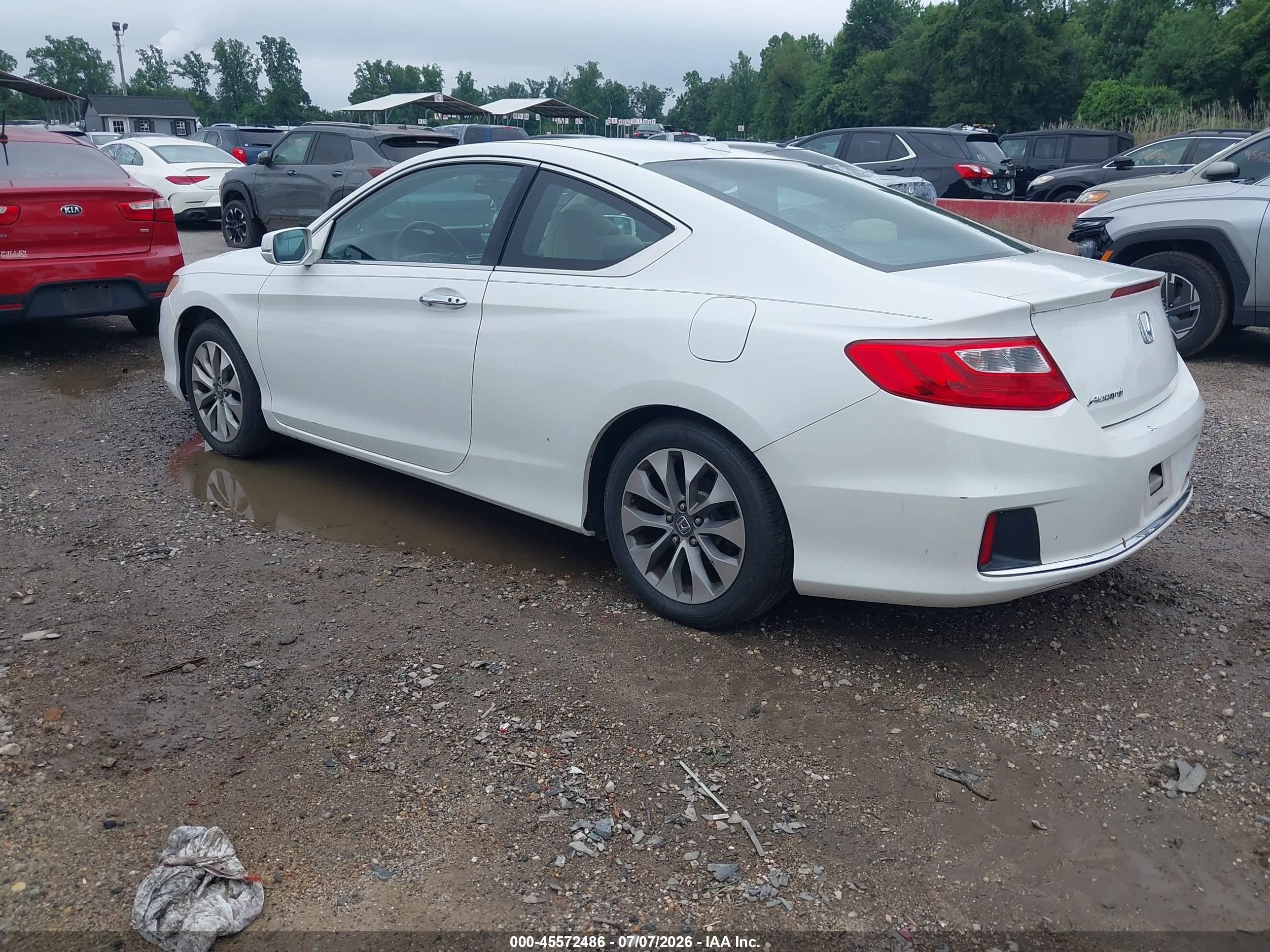 2014 Honda Accord Ex-l White vin: 1HGCT1B83EA016533