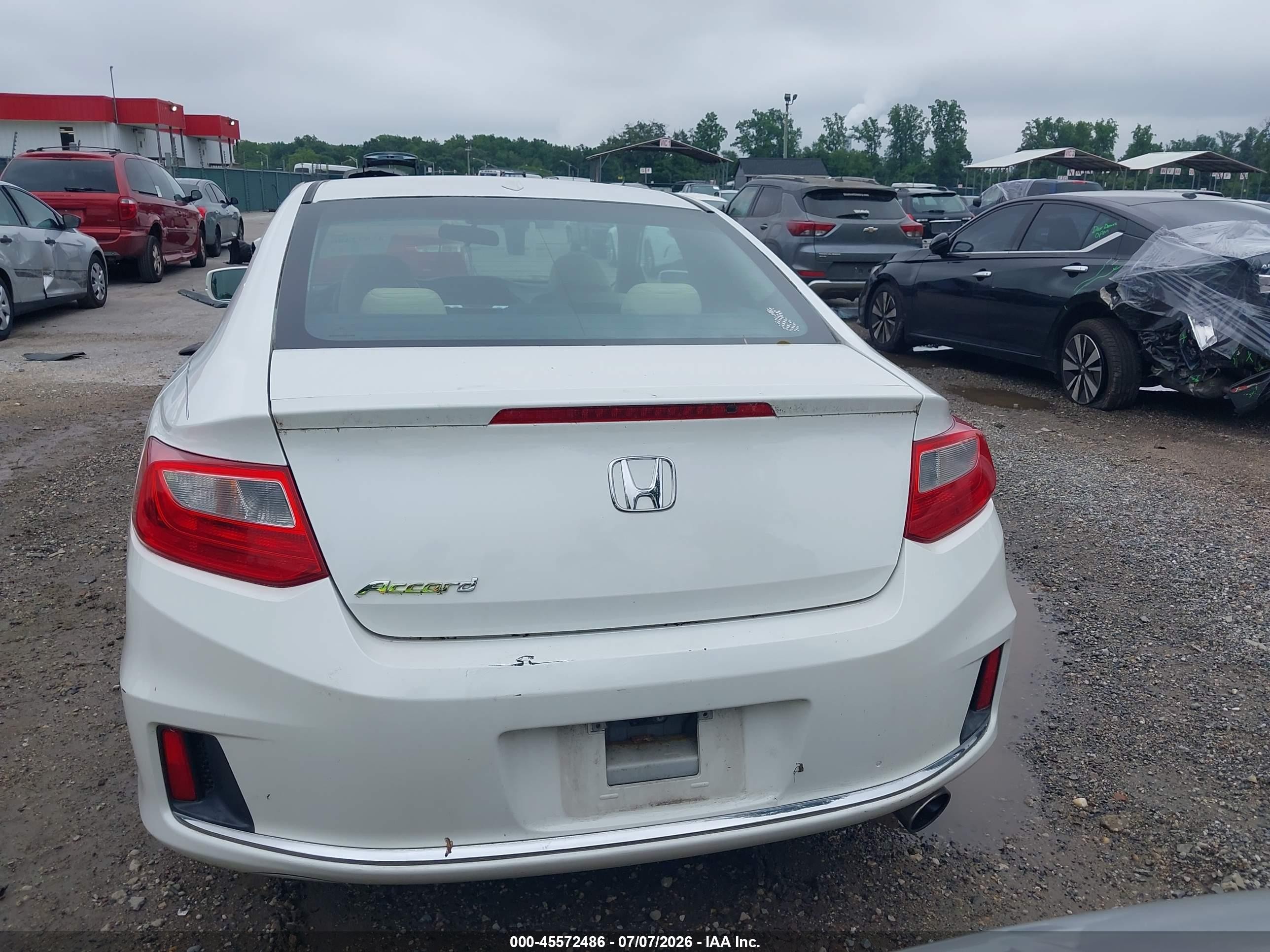 2014 Honda Accord Ex-l White vin: 1HGCT1B83EA016533
