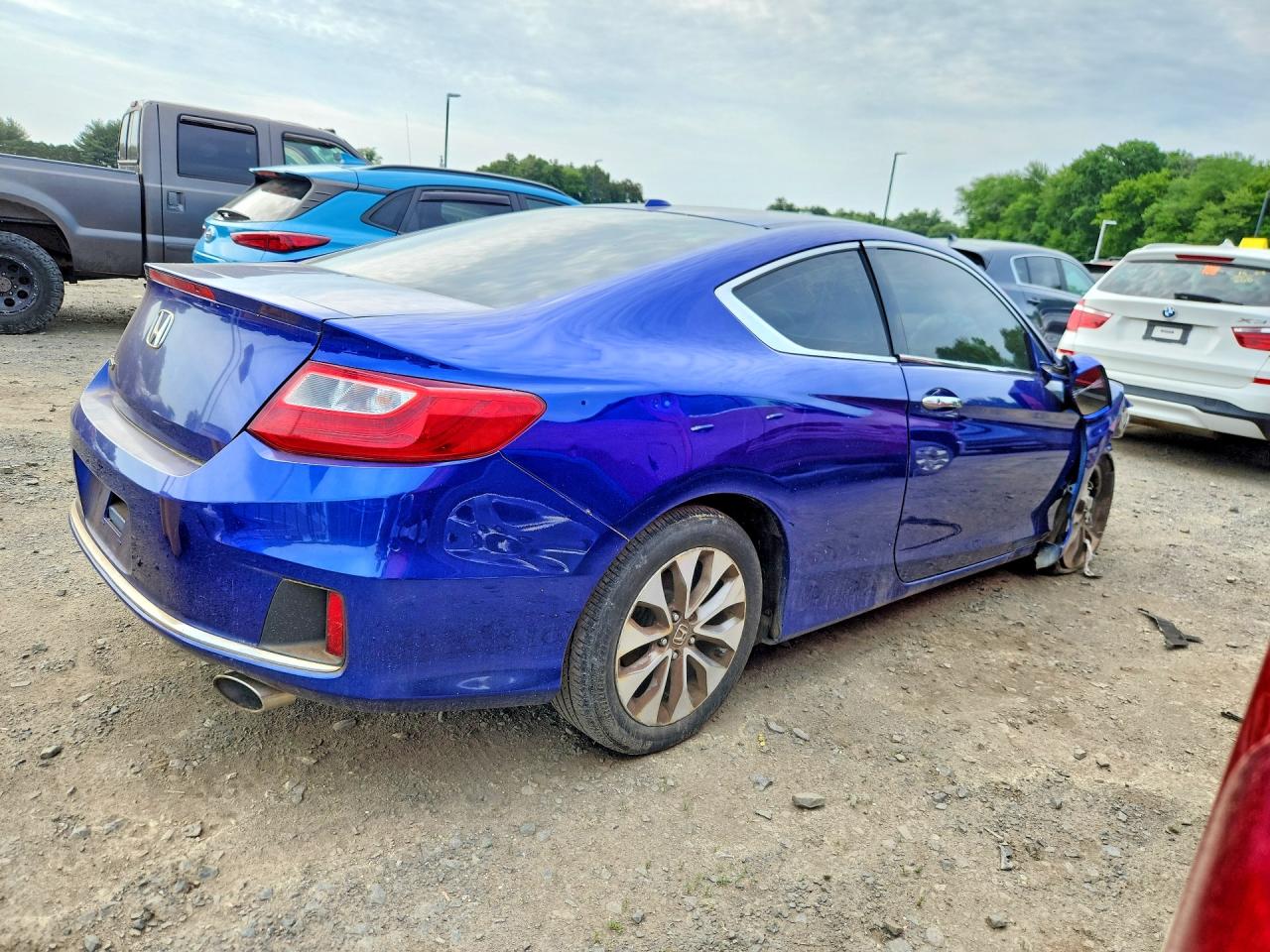 2015 Honda Accord Exl Blue vin: 1HGCT1B83FA003881