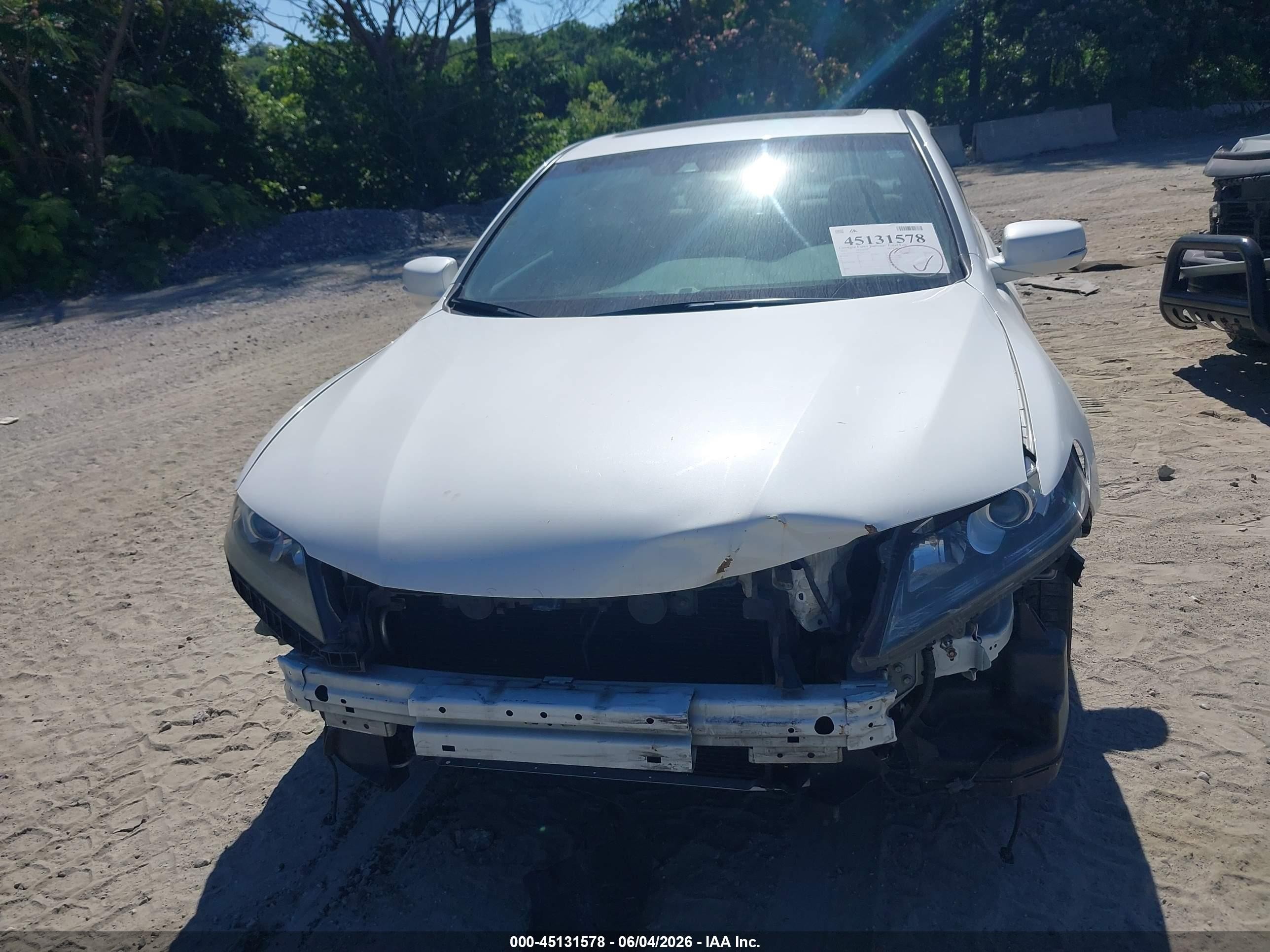 2013 Honda Accord Ex-l White vin: 1HGCT1B84DA014787