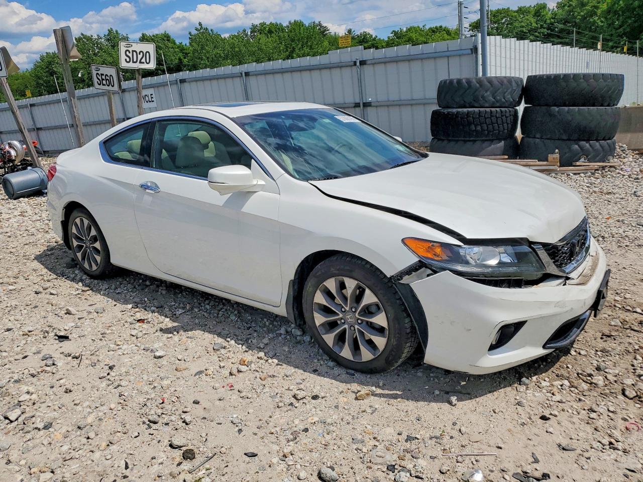 2013 Honda Accord Exl Белый vin: 1HGCT1B84DA015888