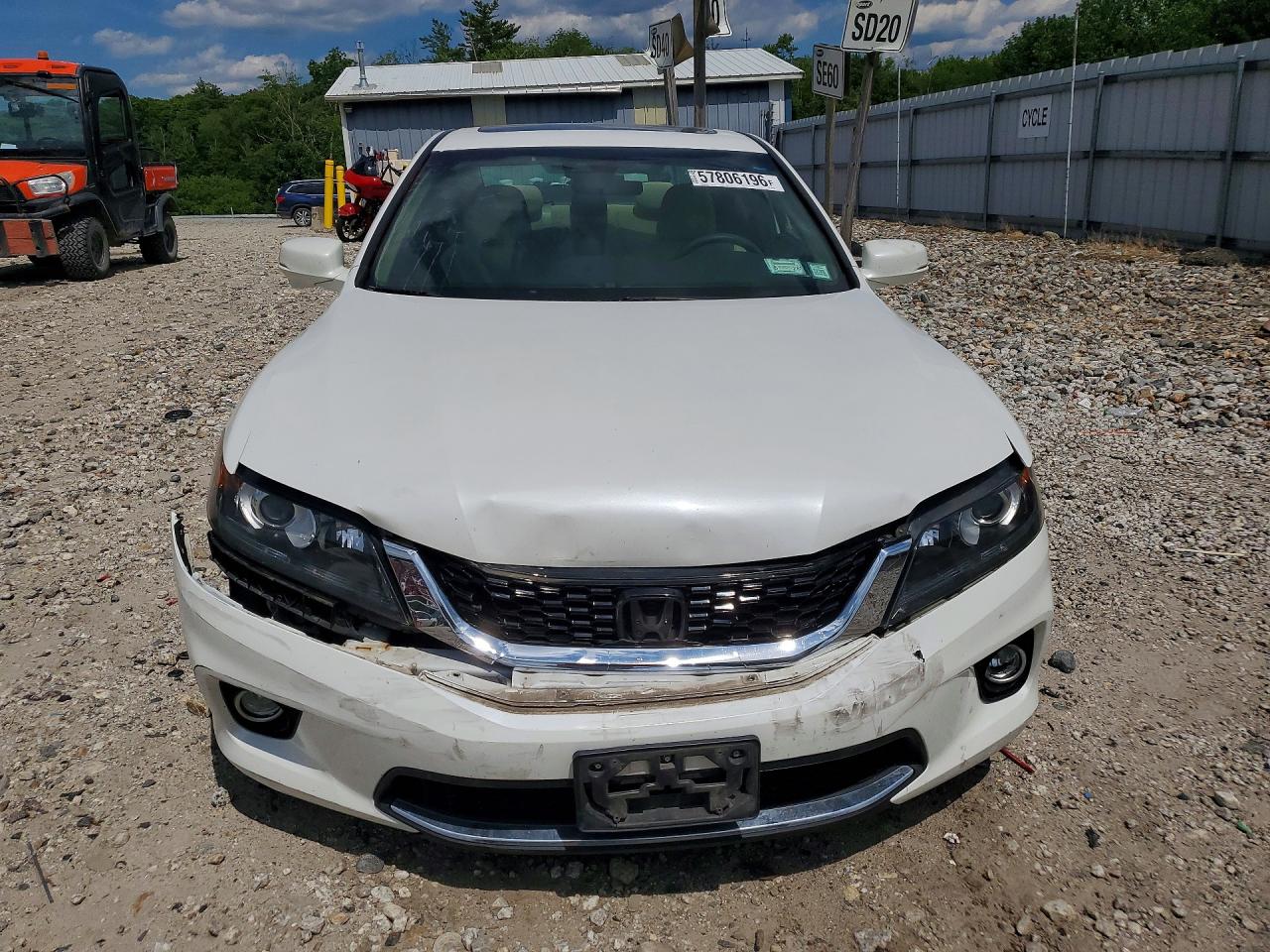 2013 Honda Accord Exl Белый vin: 1HGCT1B84DA015888
