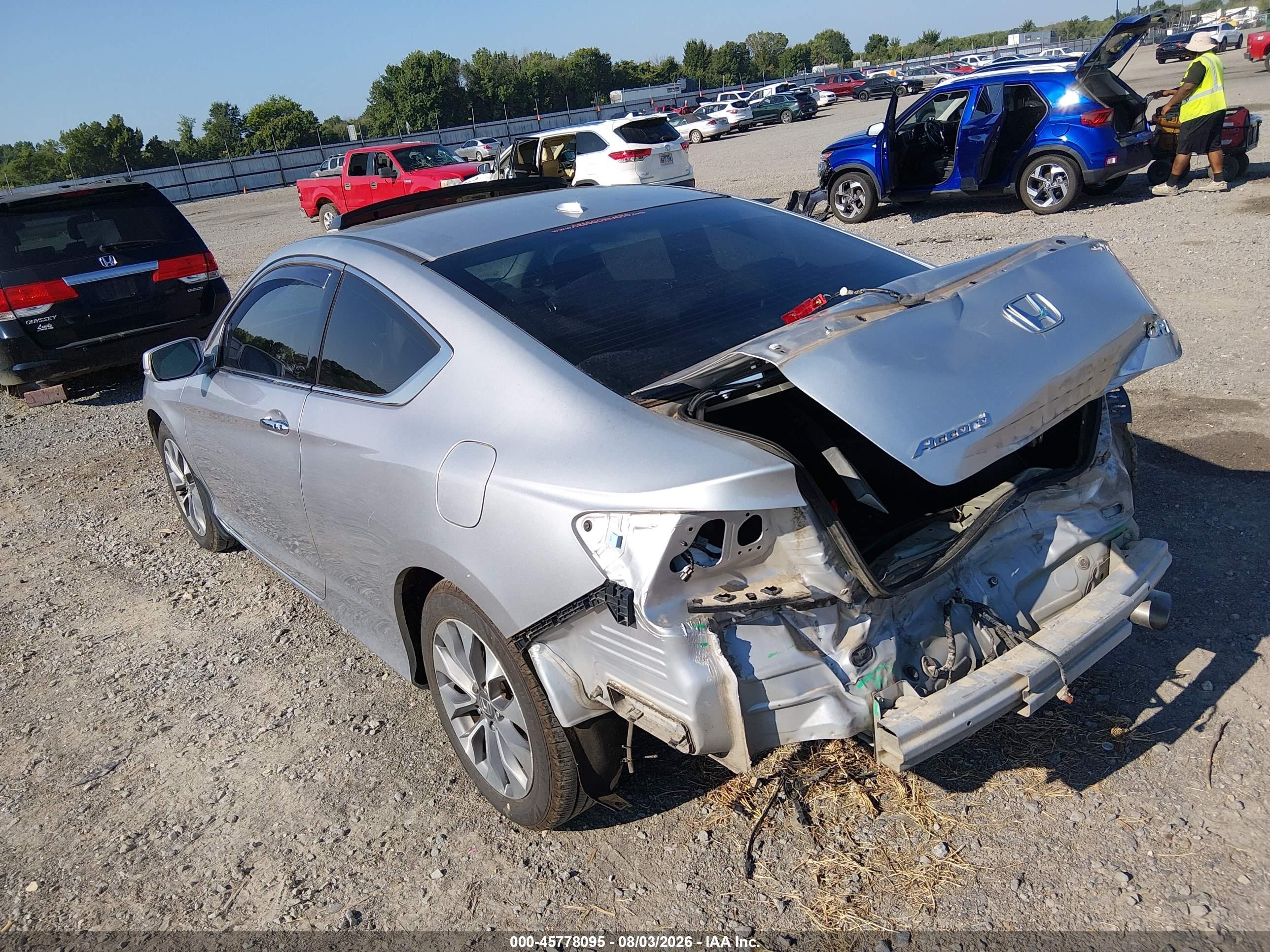 2013 Honda Accord Ex-l Silver vin: 1HGCT1B84DA016491