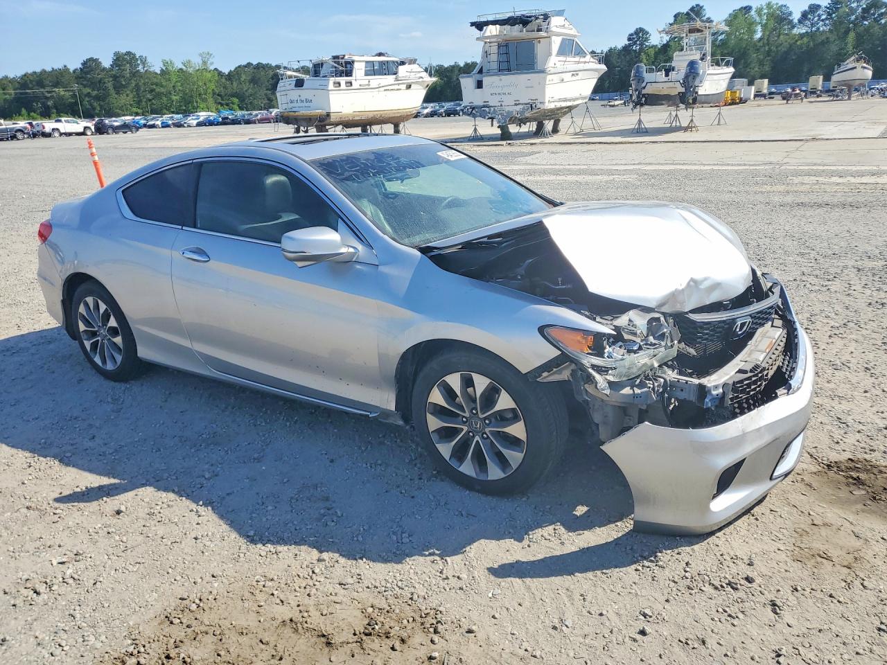 2013 Honda Accord Exl Серый vin: 1HGCT1B84DA016698