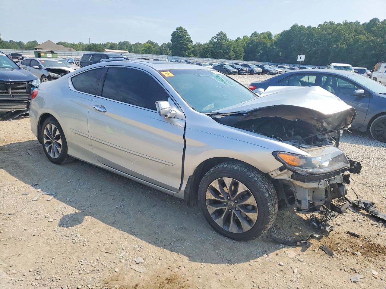 2013 Honda Accord Exl Серебряный vin: 1HGCT1B84DA019410