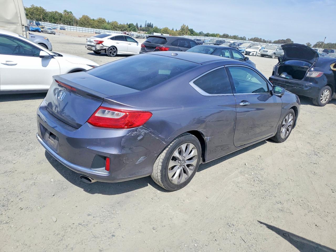 2014 Honda Accord Exl Серый vin: 1HGCT1B84EA009042