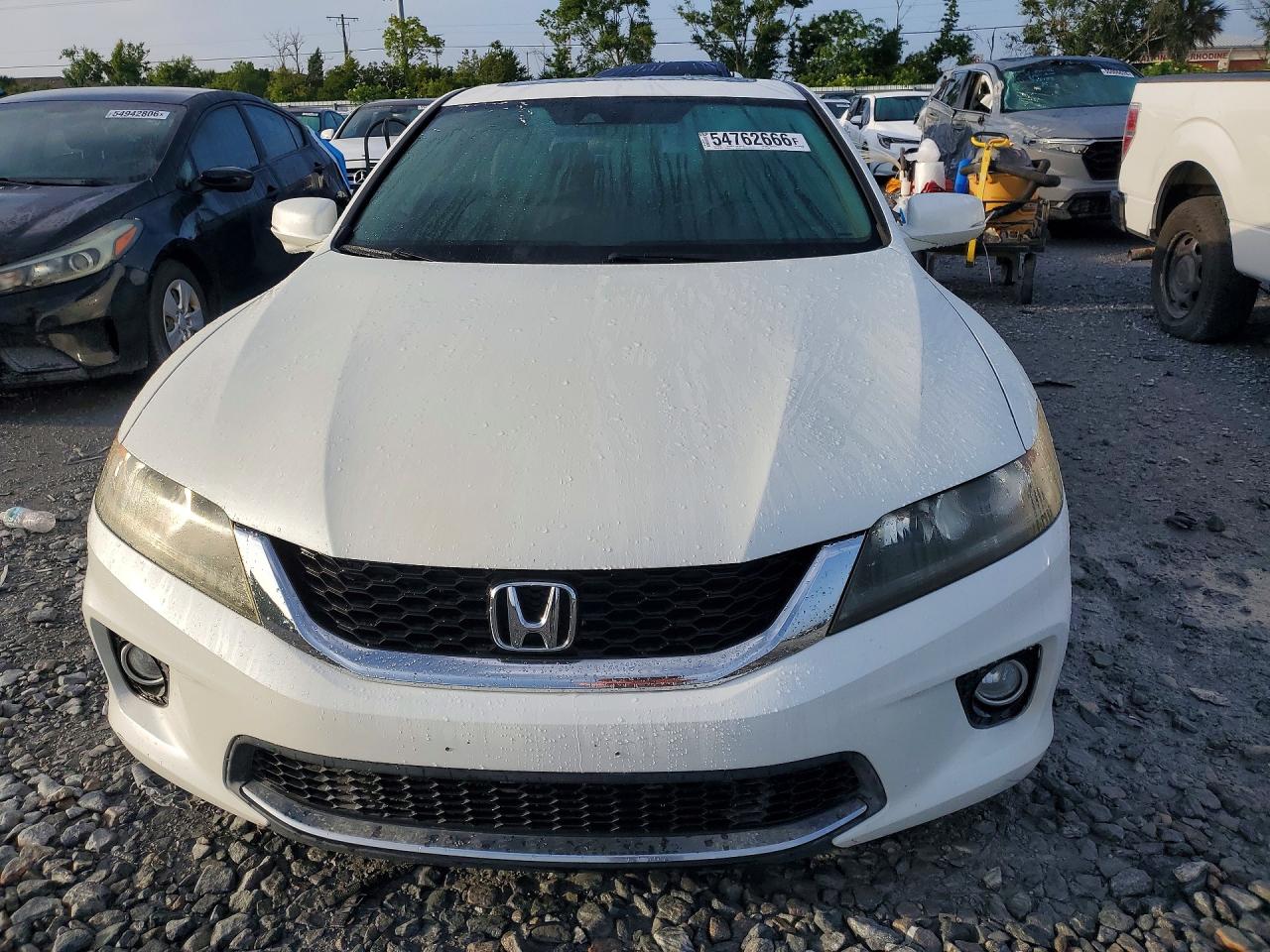2014 Honda Accord Exl White vin: 1HGCT1B84EA014113