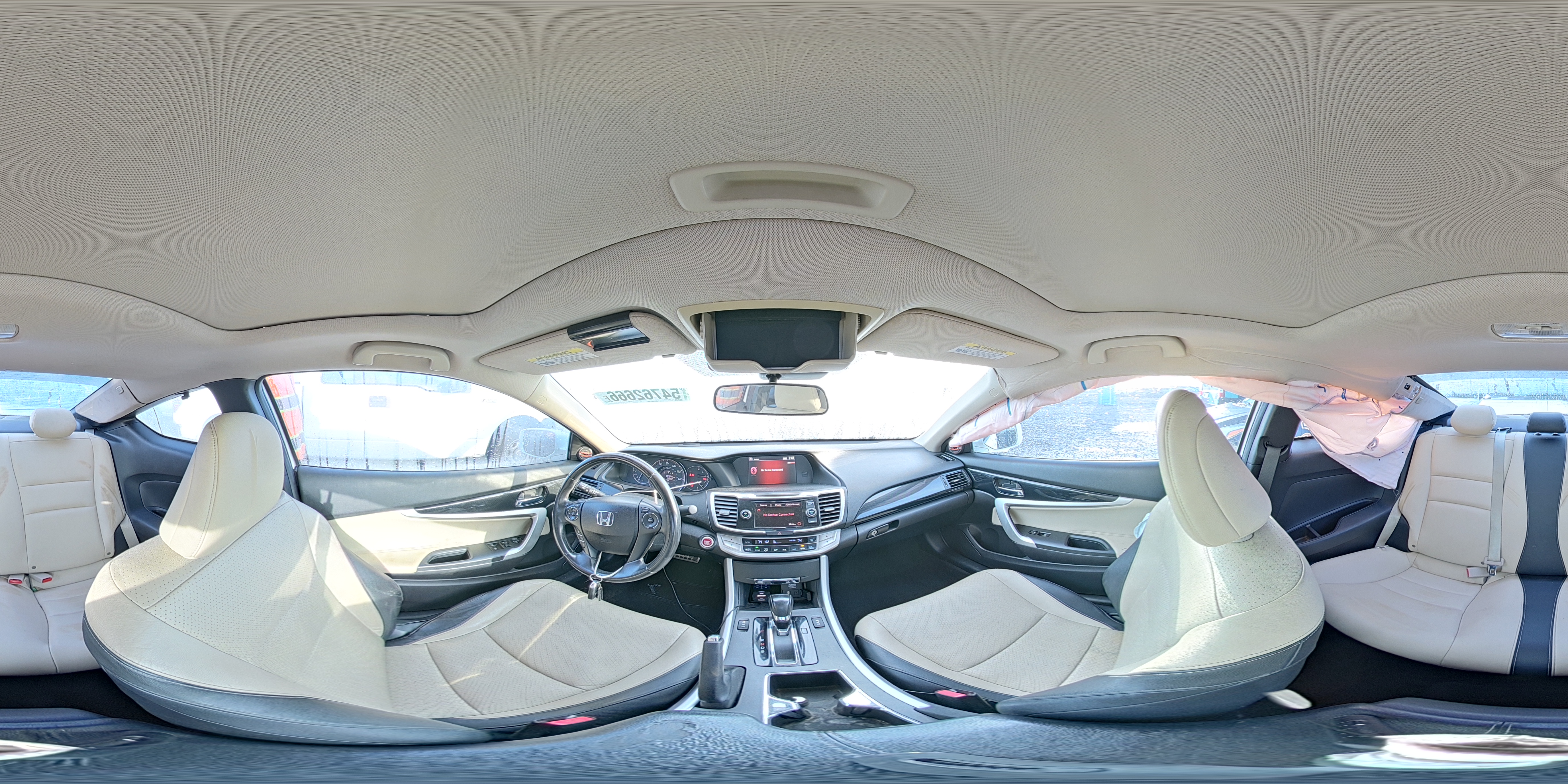 2014 Honda Accord Exl White vin: 1HGCT1B84EA014113