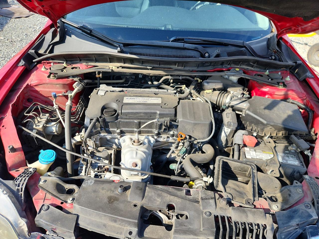 2015 Honda Accord Exl Red vin: 1HGCT1B84FA010077