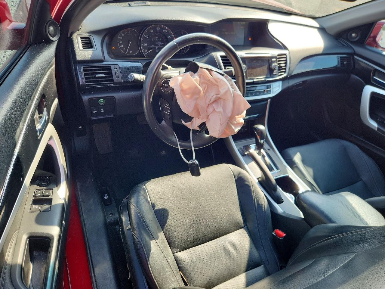 2015 Honda Accord Exl Red vin: 1HGCT1B84FA010077