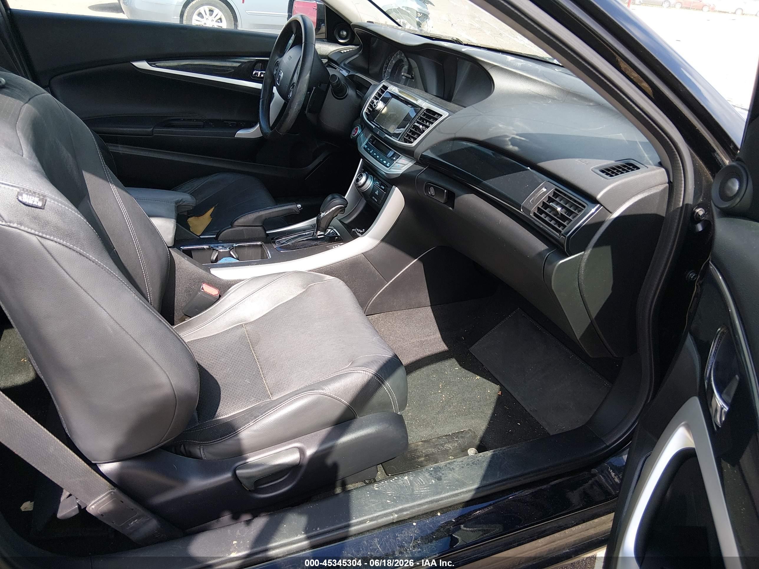 2013 Honda Accord Ex-l Черный vin: 1HGCT1B85DA016340