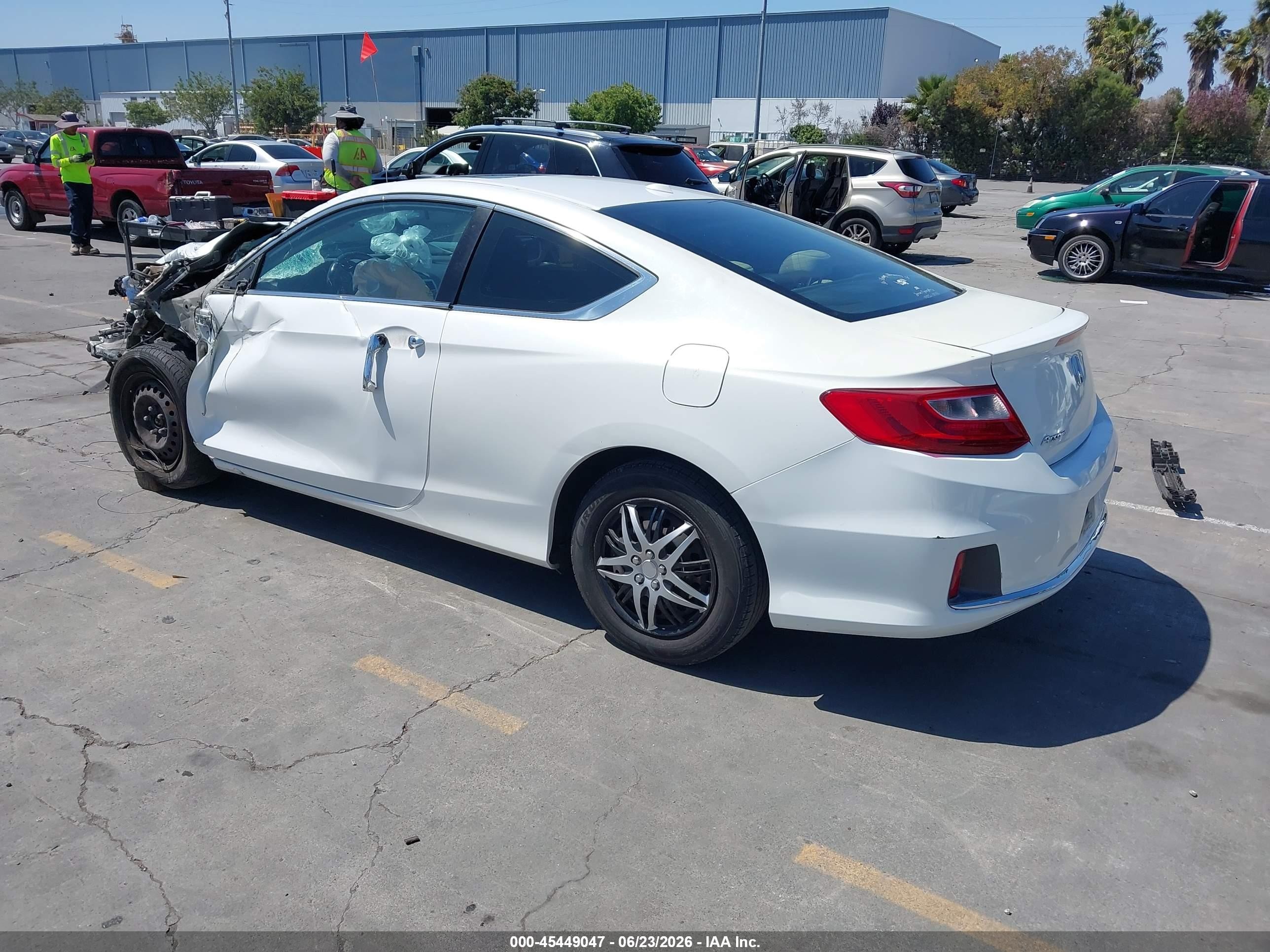 2014 Honda Accord Ex-l White vin: 1HGCT1B85EA010037