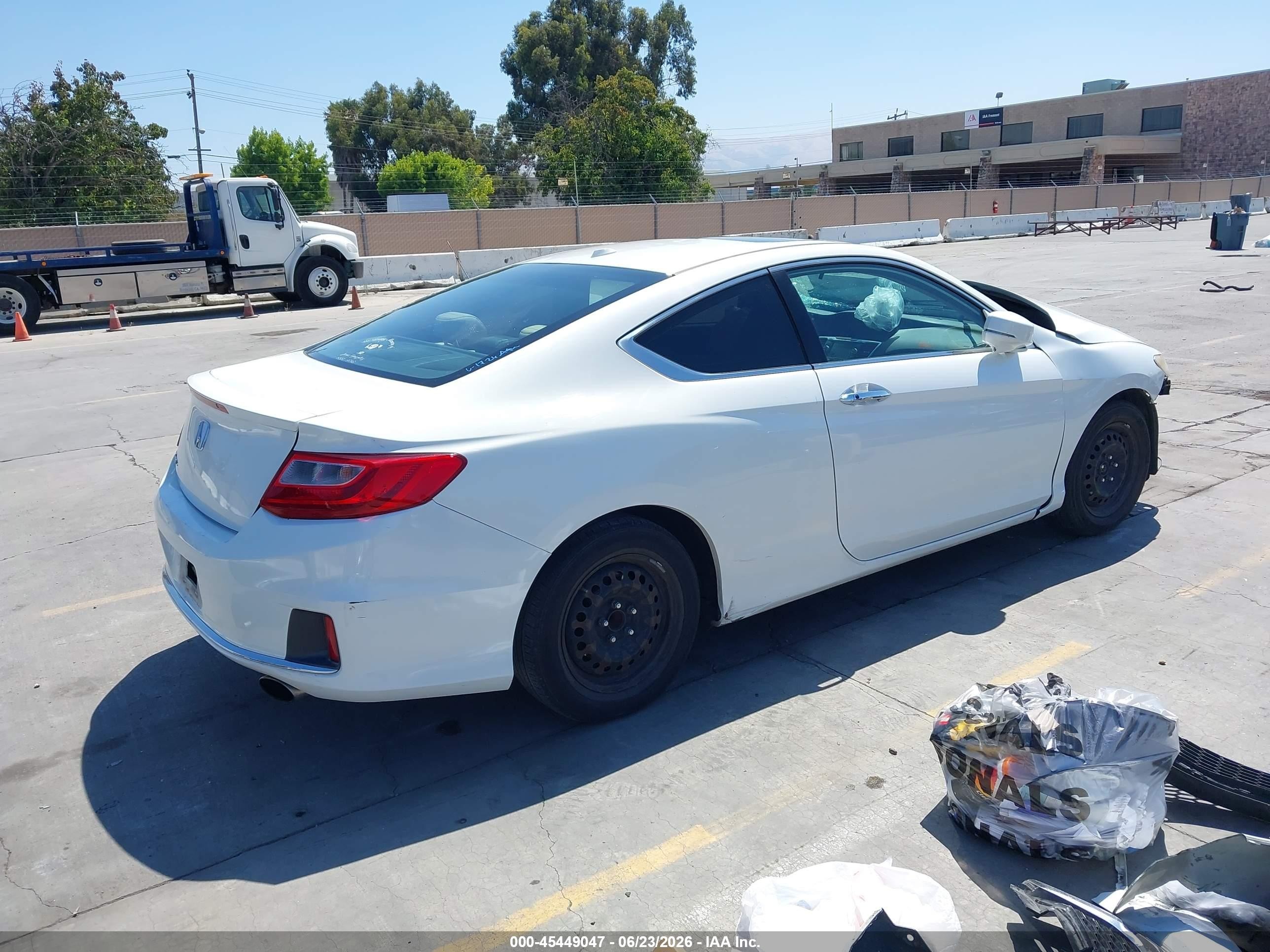 2014 Honda Accord Ex-l White vin: 1HGCT1B85EA010037